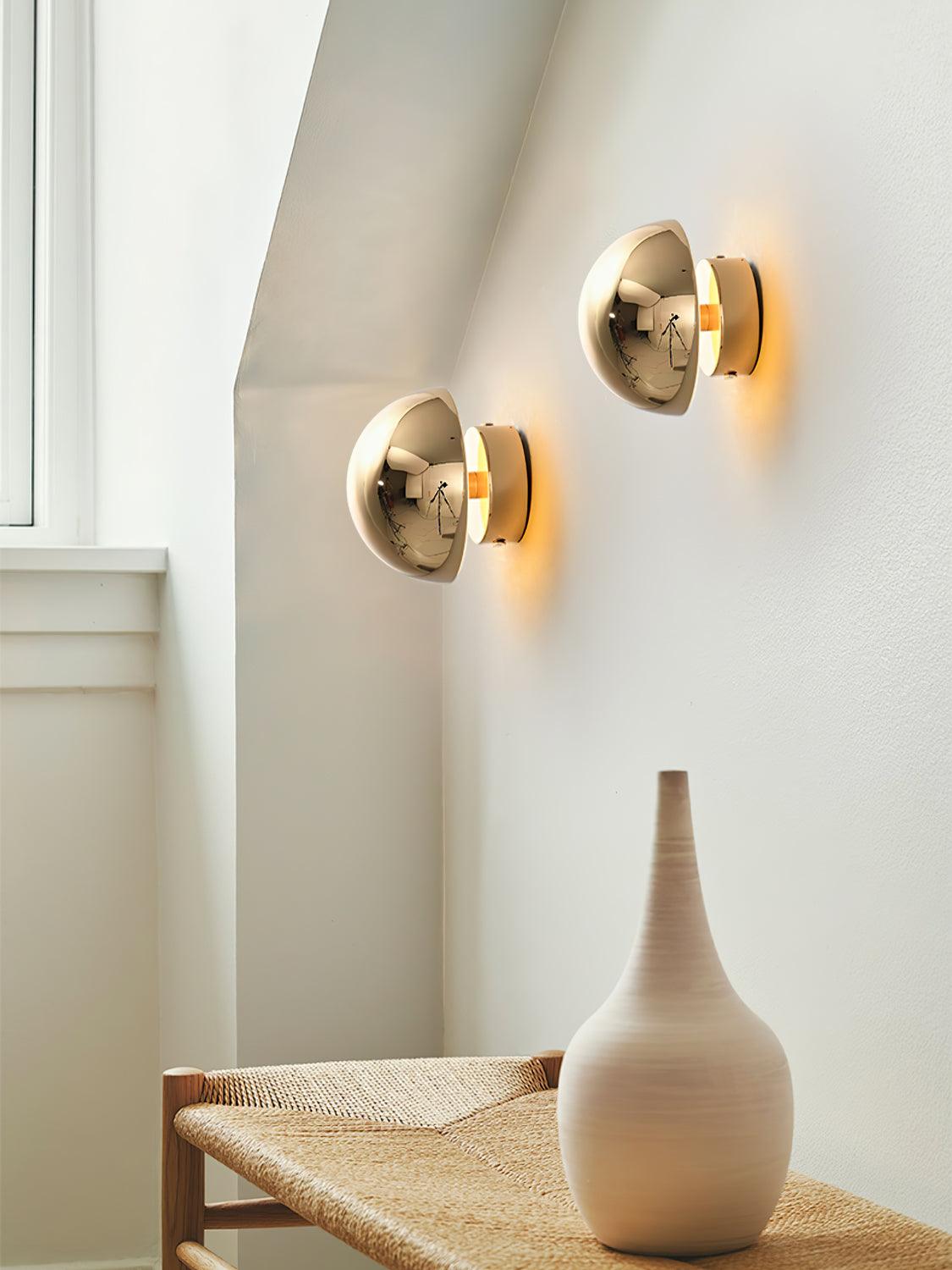 Aurum Sphere Wall Light, Hardwired Wall Sconce, detail 9
