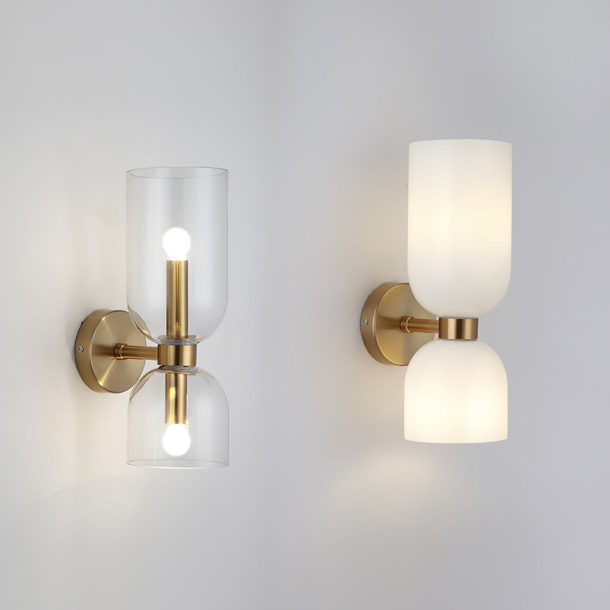 Edie Wall Light - Dia 12cm x H 35cm Brass, Hardwired Wall Sconce, detail 27