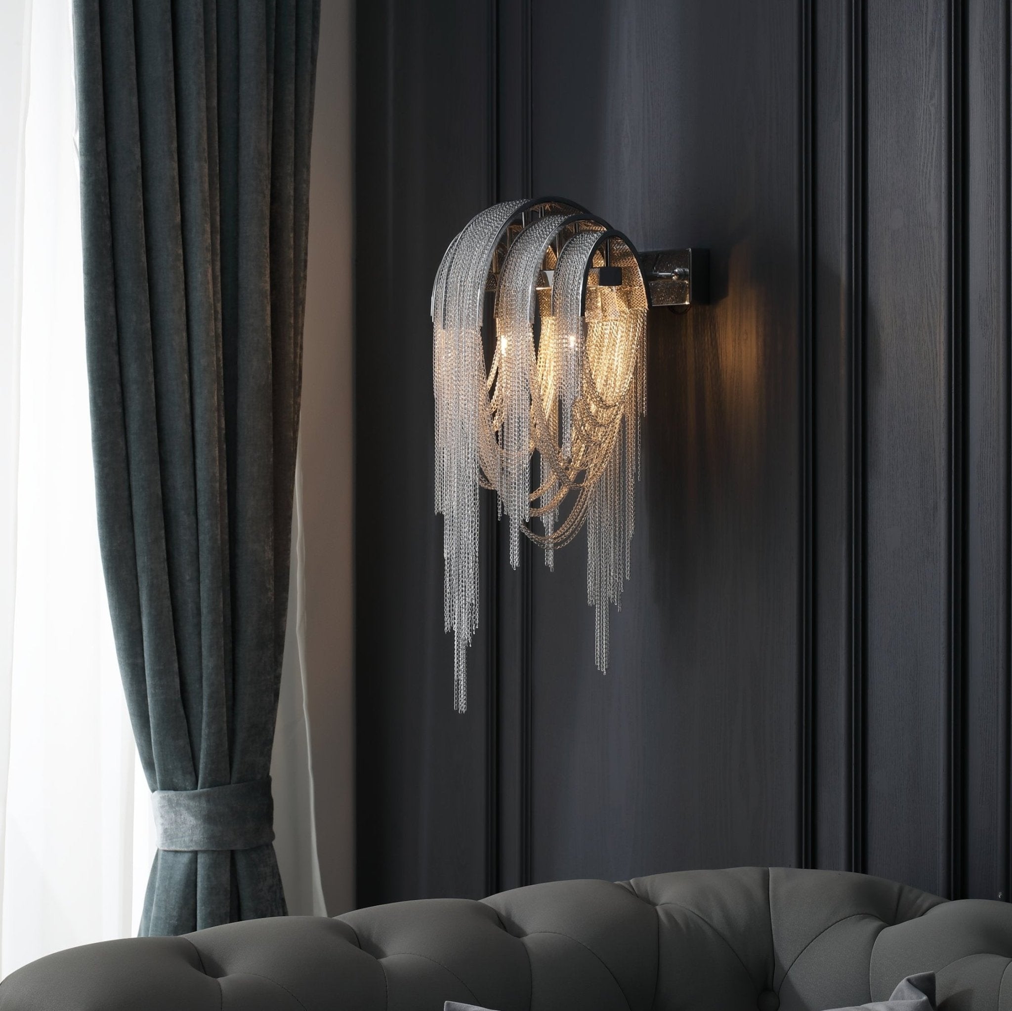 Chains Tassel Wall Sconce