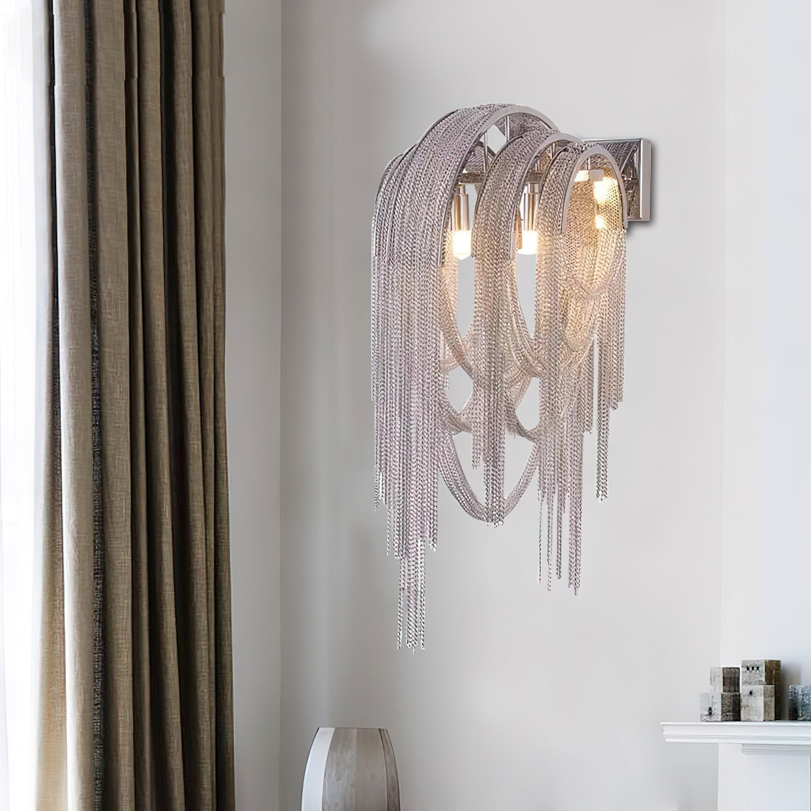 Chains Tassel Wall Sconce