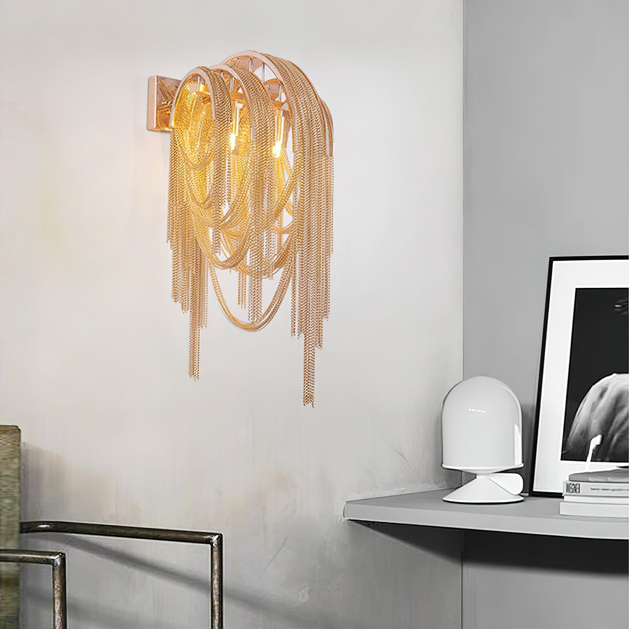 Chains Tassel Wall Sconce