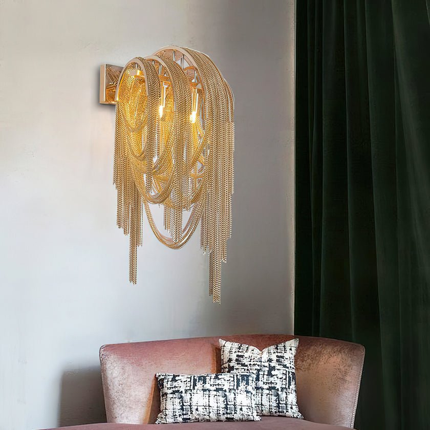 Chains Tassel Wall Sconce