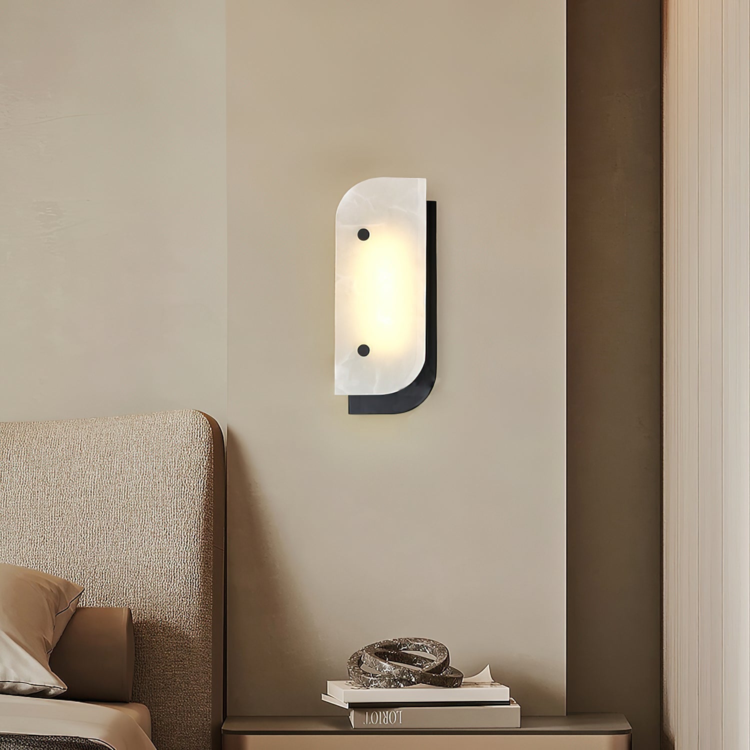 Elaris Alabaster Wall Light - Wall Lamp, Hardwired Wall Sconce, detail 5