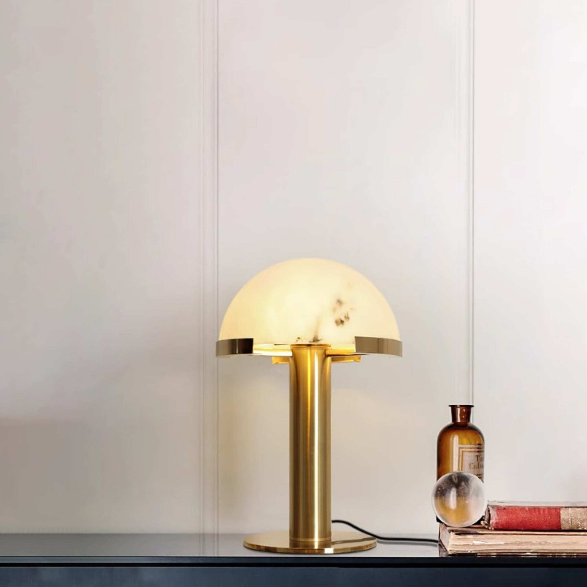 Elegance Alabaster Portable Lamp Table Lamp