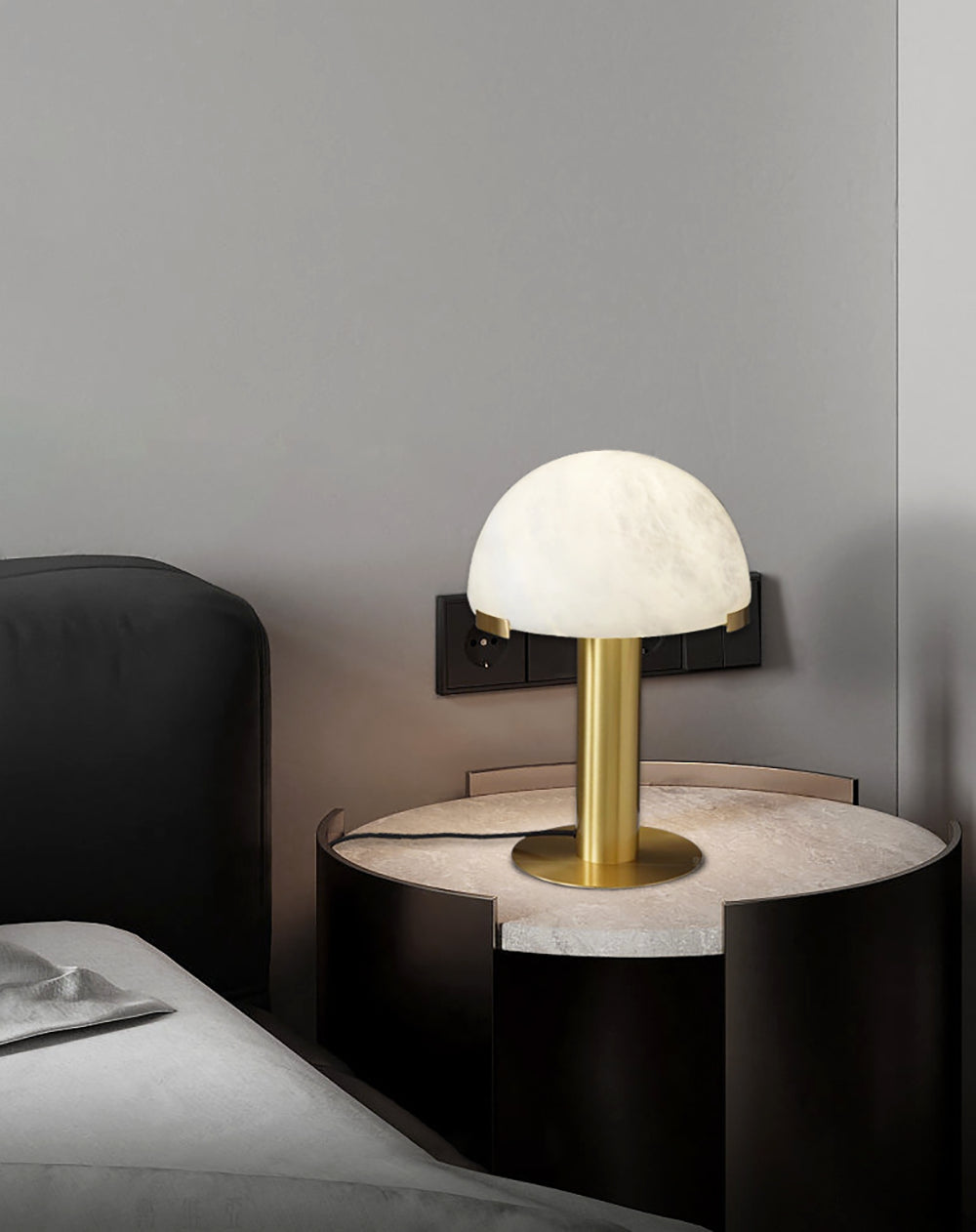Elegance Alabaster Portable Lamp Table Lamp