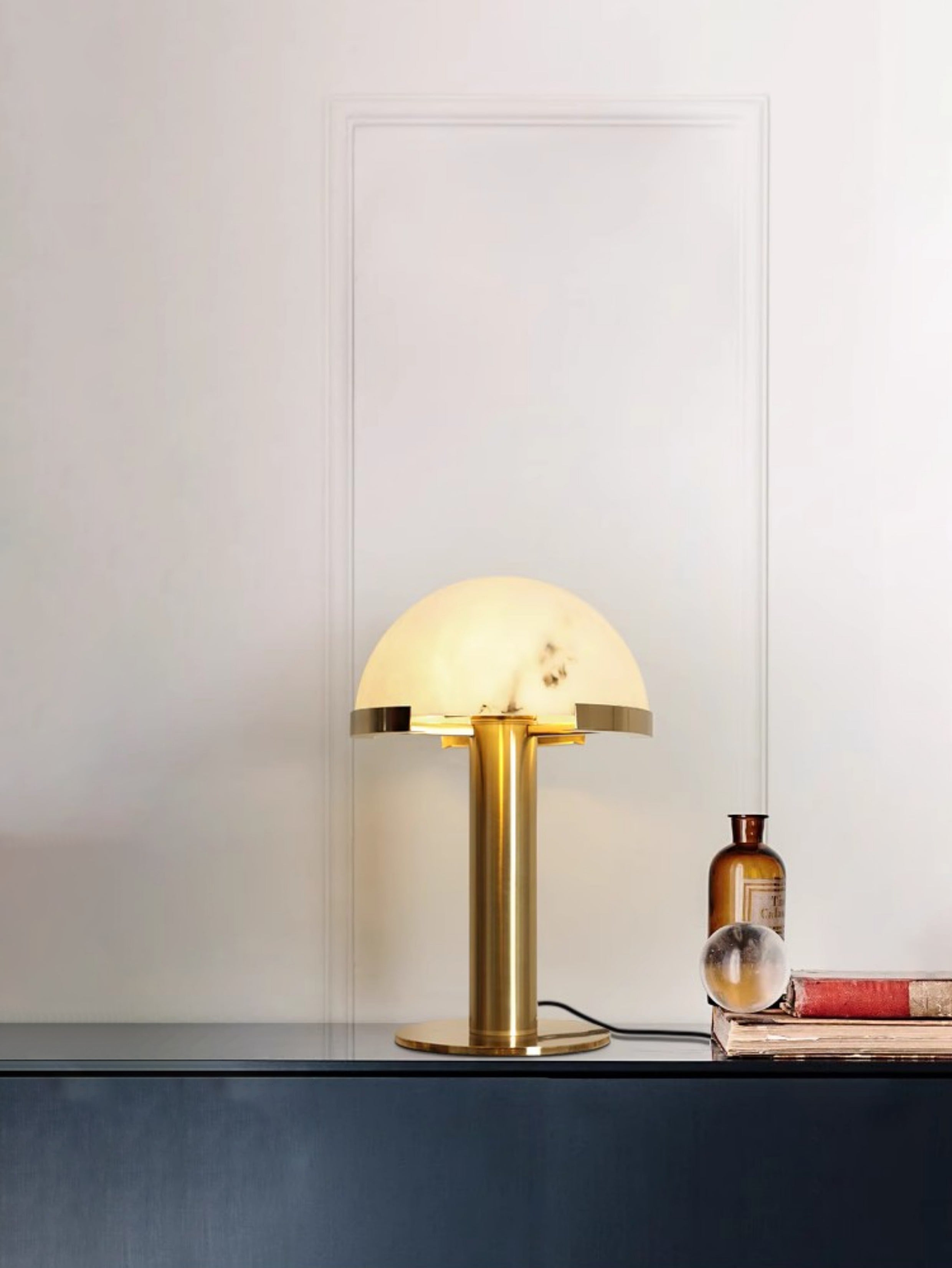 Elegance Alabaster Portable Lamp Table Lamp