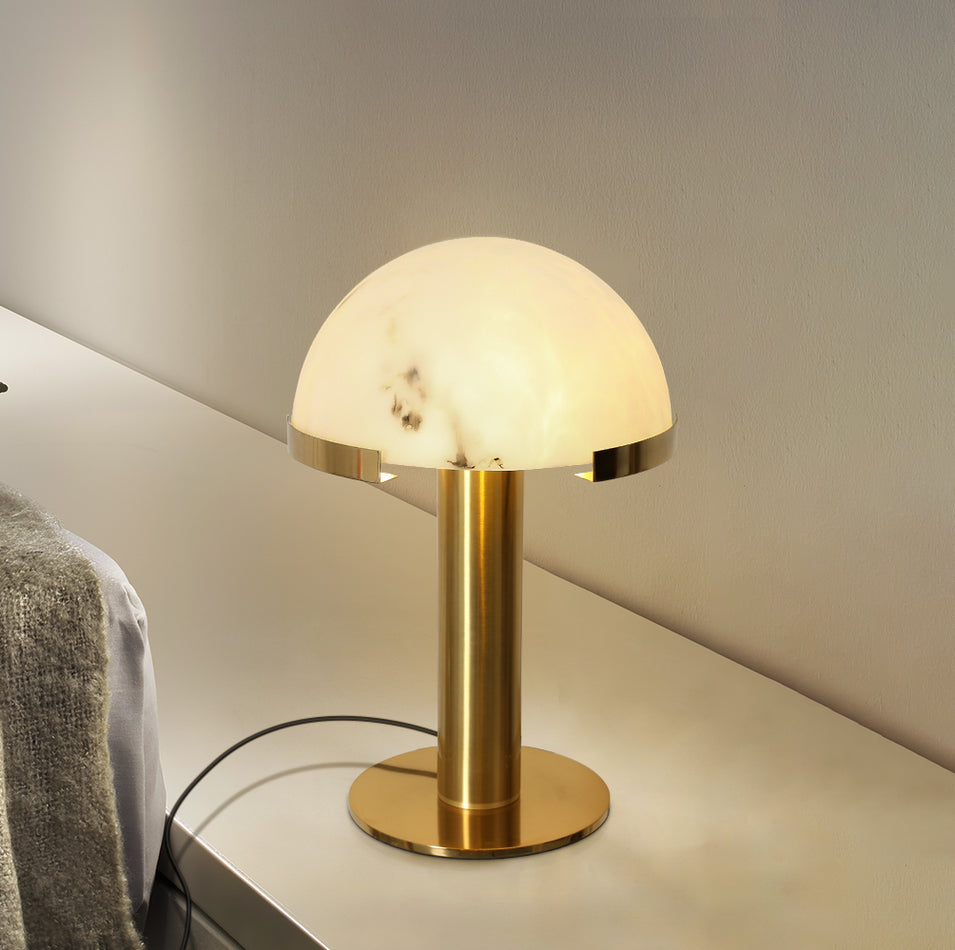 Elegance Alabaster Portable Lamp Table Lamp