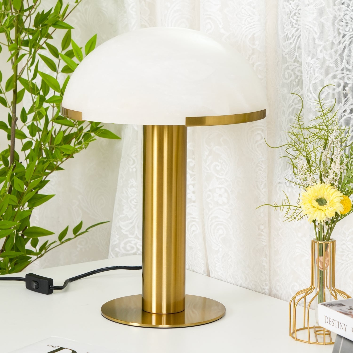 Elegance Alabaster Table Light, Bedside Table Lamp, detail 49