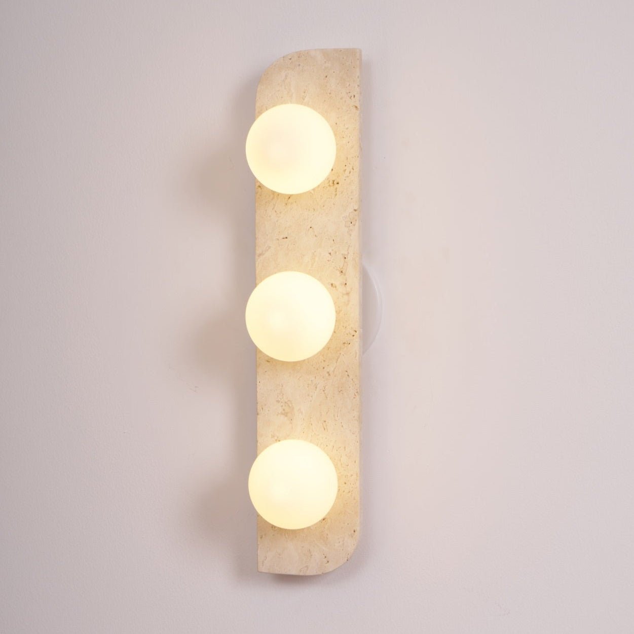 Elysian Travertine Plug-In Wall Light, Plug-In Wall Sconce, detail 35