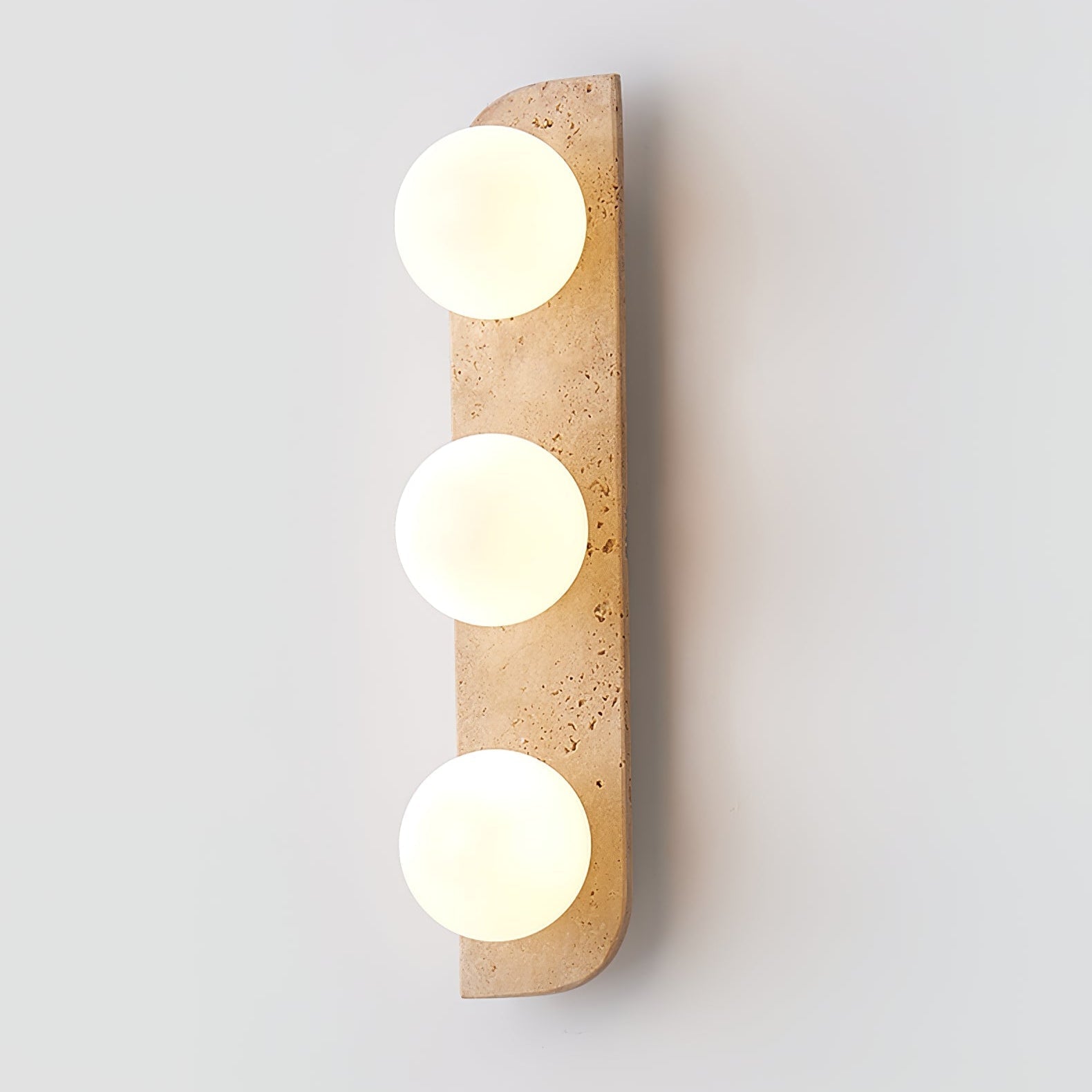 Elysian Travertine Plug-In Wall Light, Plug-In Wall Sconce, detail 48