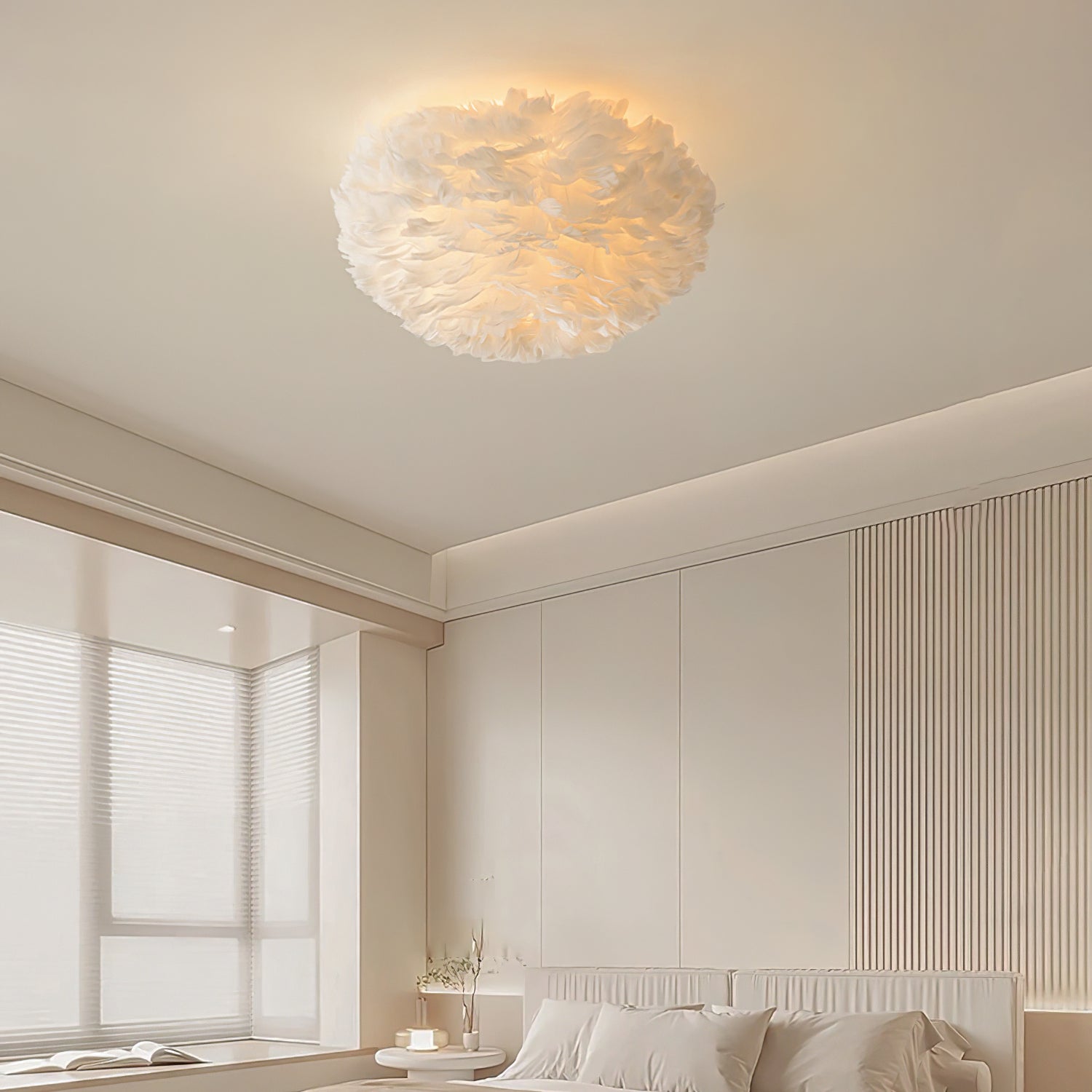 Feathered Ceiling Light