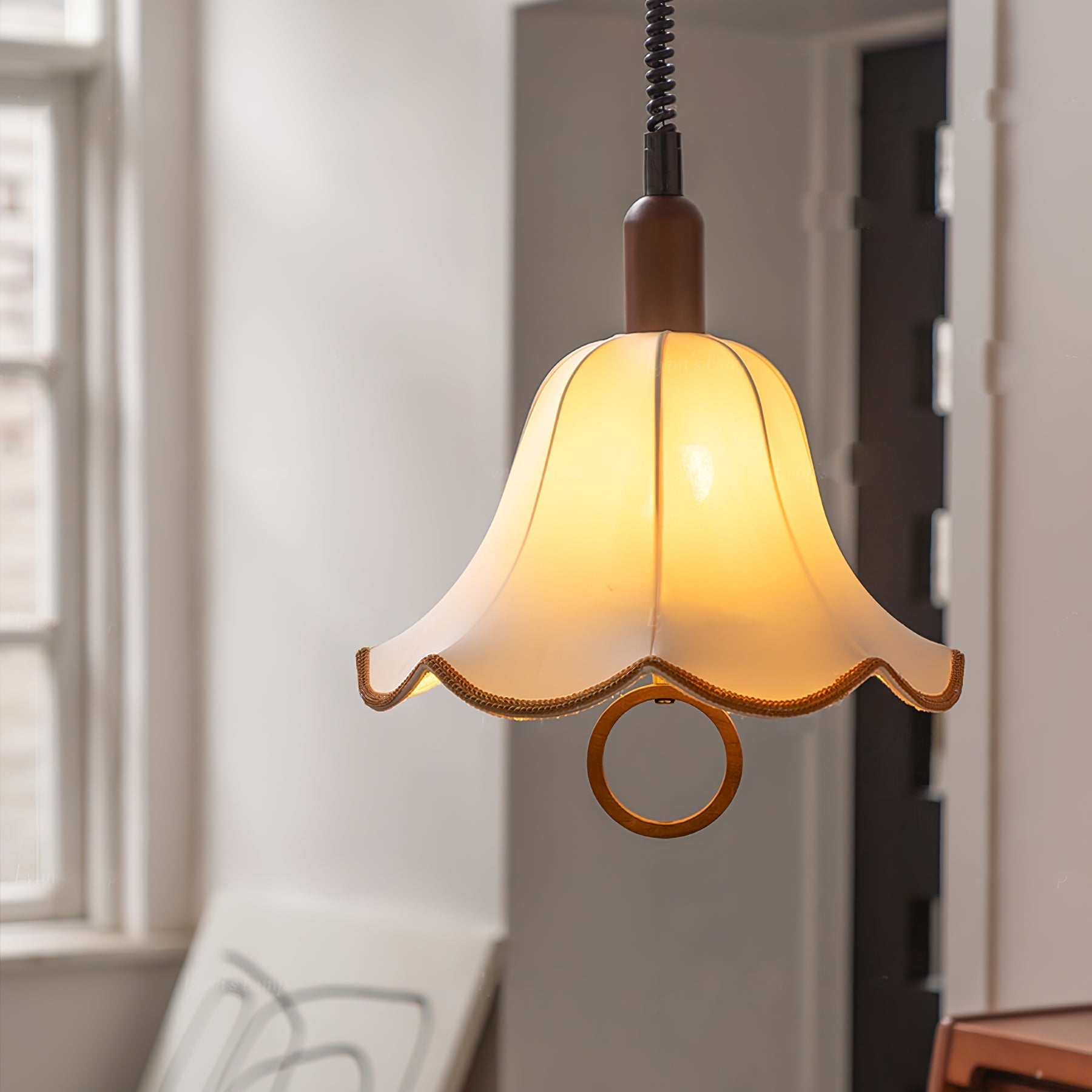 Eryn Fabric Pendant Light detail view 4