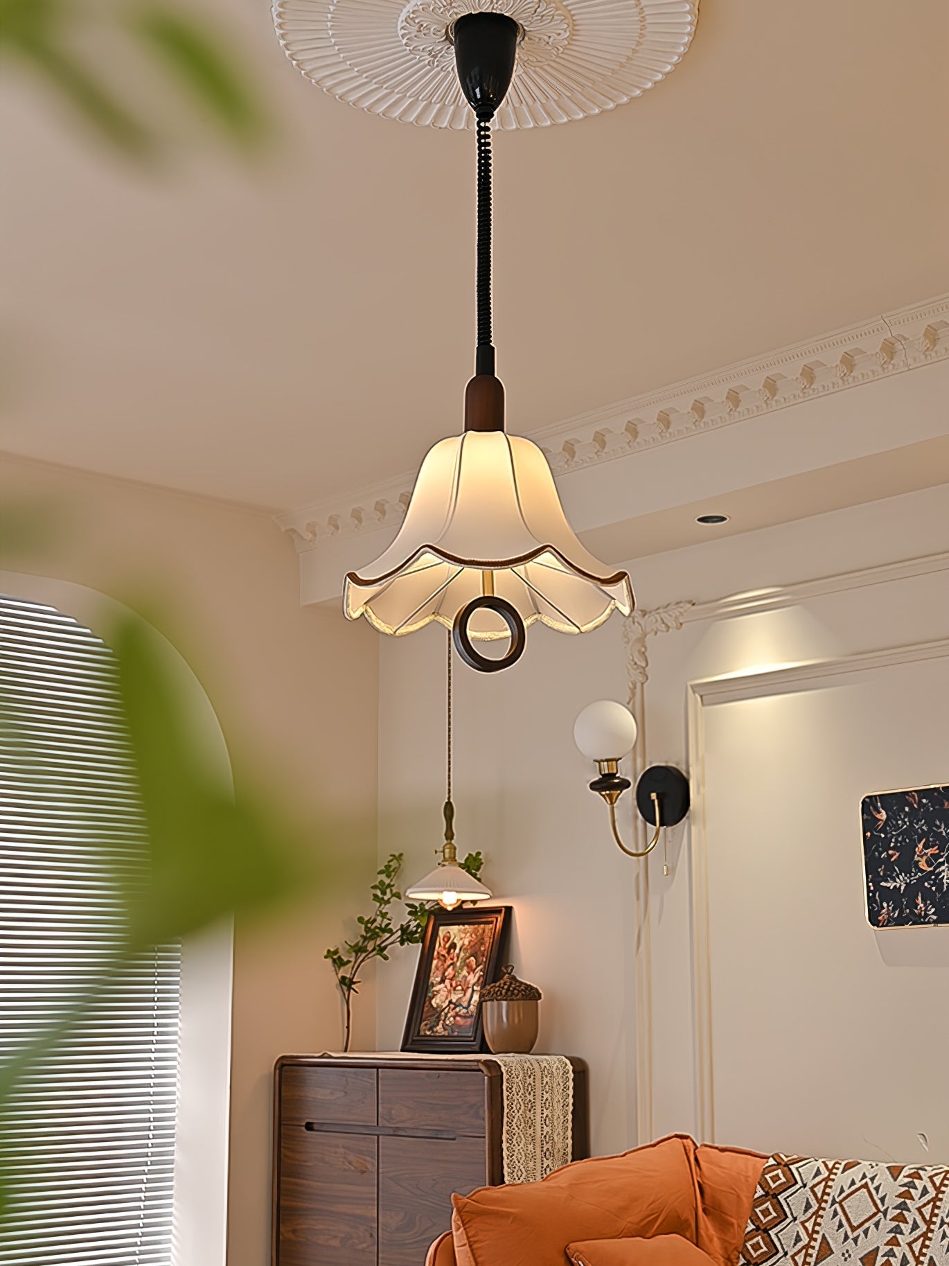 Eryn Fabric Pendant Light detail view 8
