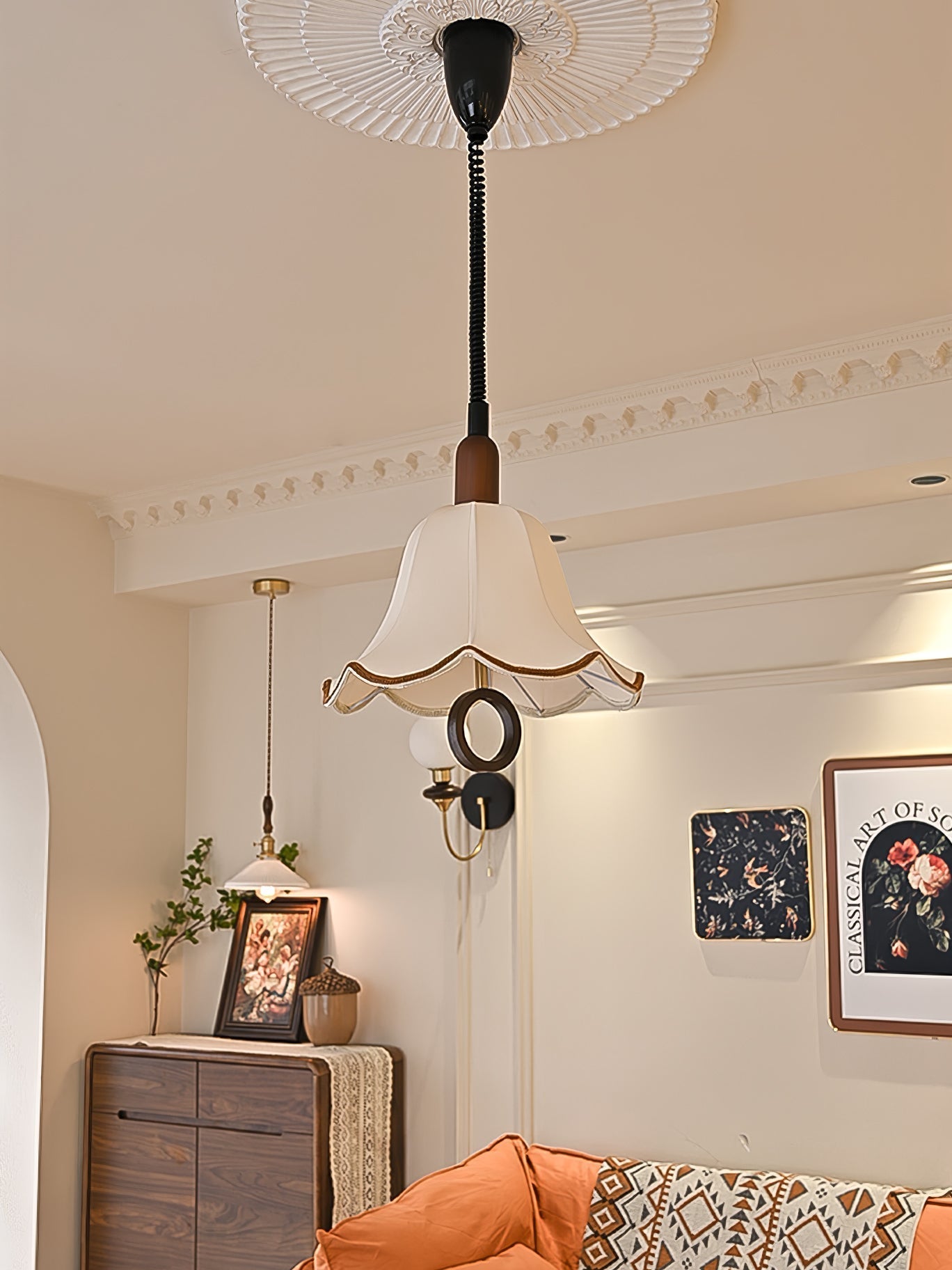 Eryn Fabric Pendant Light detail view 13