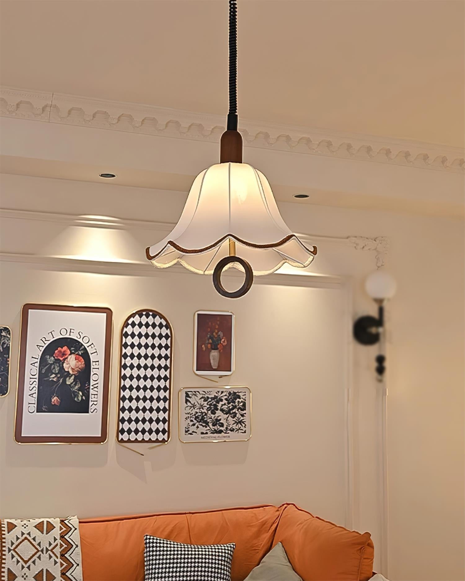 Eryn Fabric Pendant Light detail view 12