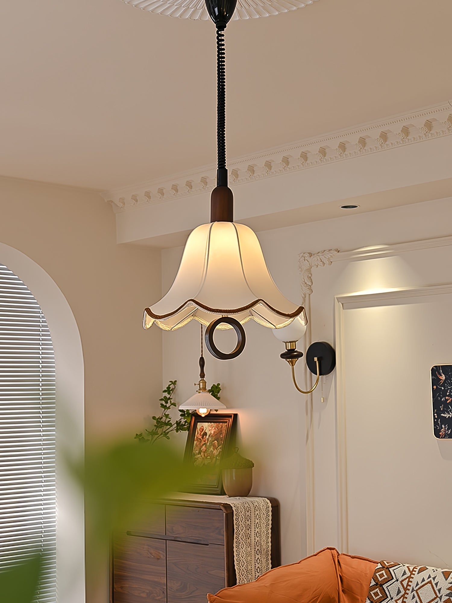Eryn Fabric Pendant Light detail view 7