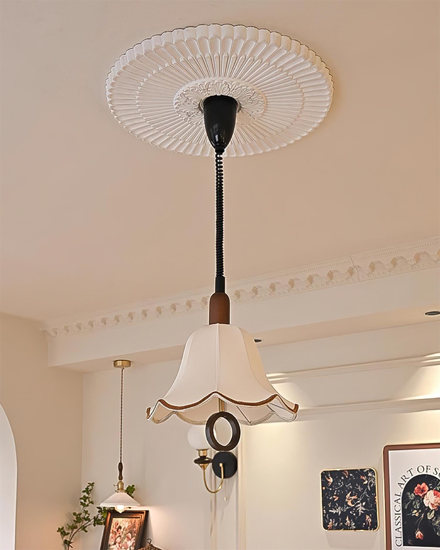 Eryn Fabric Pendant Light detail view 22