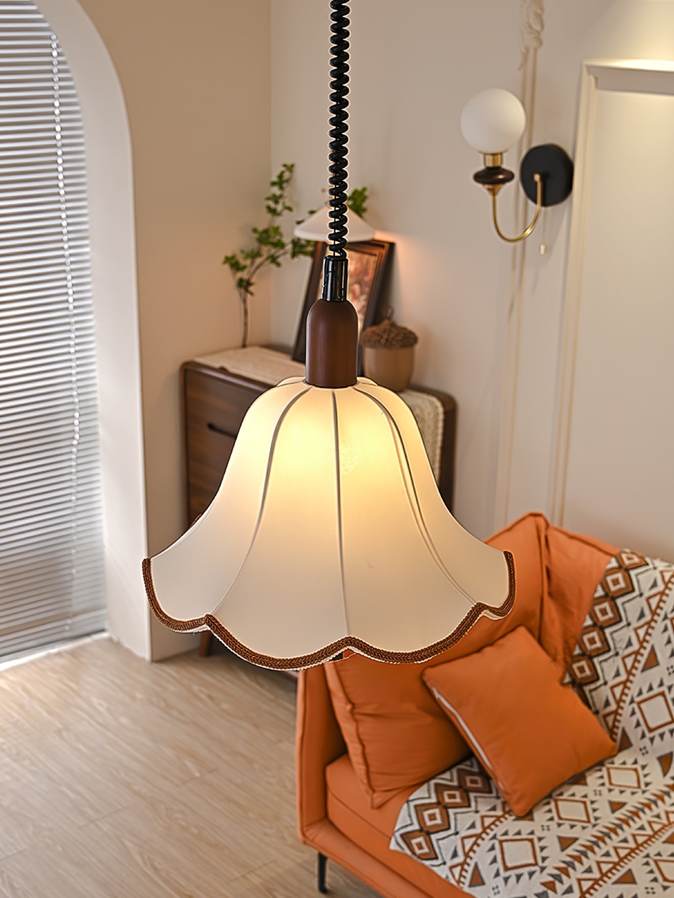 Eryn Fabric Pendant Light detail view 6
