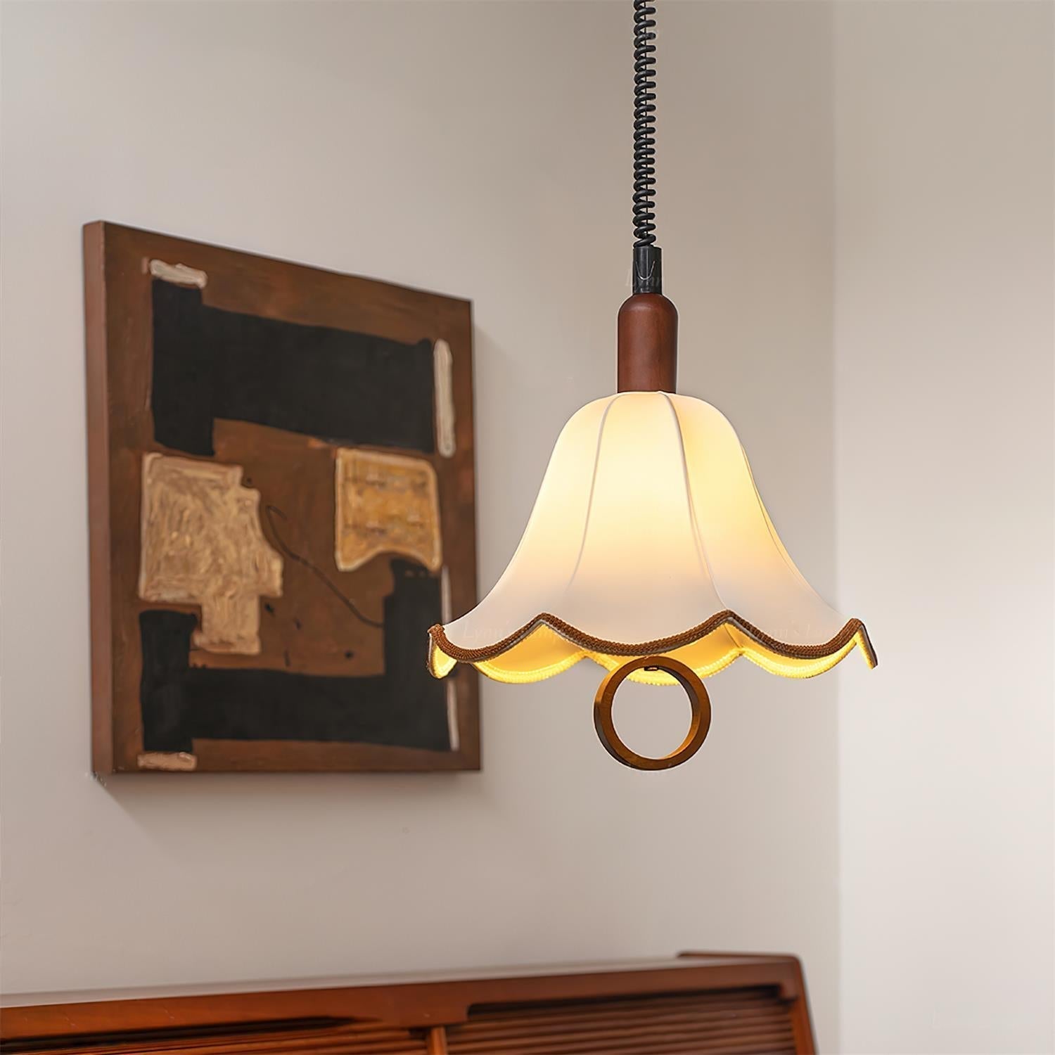Eryn Fabric Pendant Light detail view 27