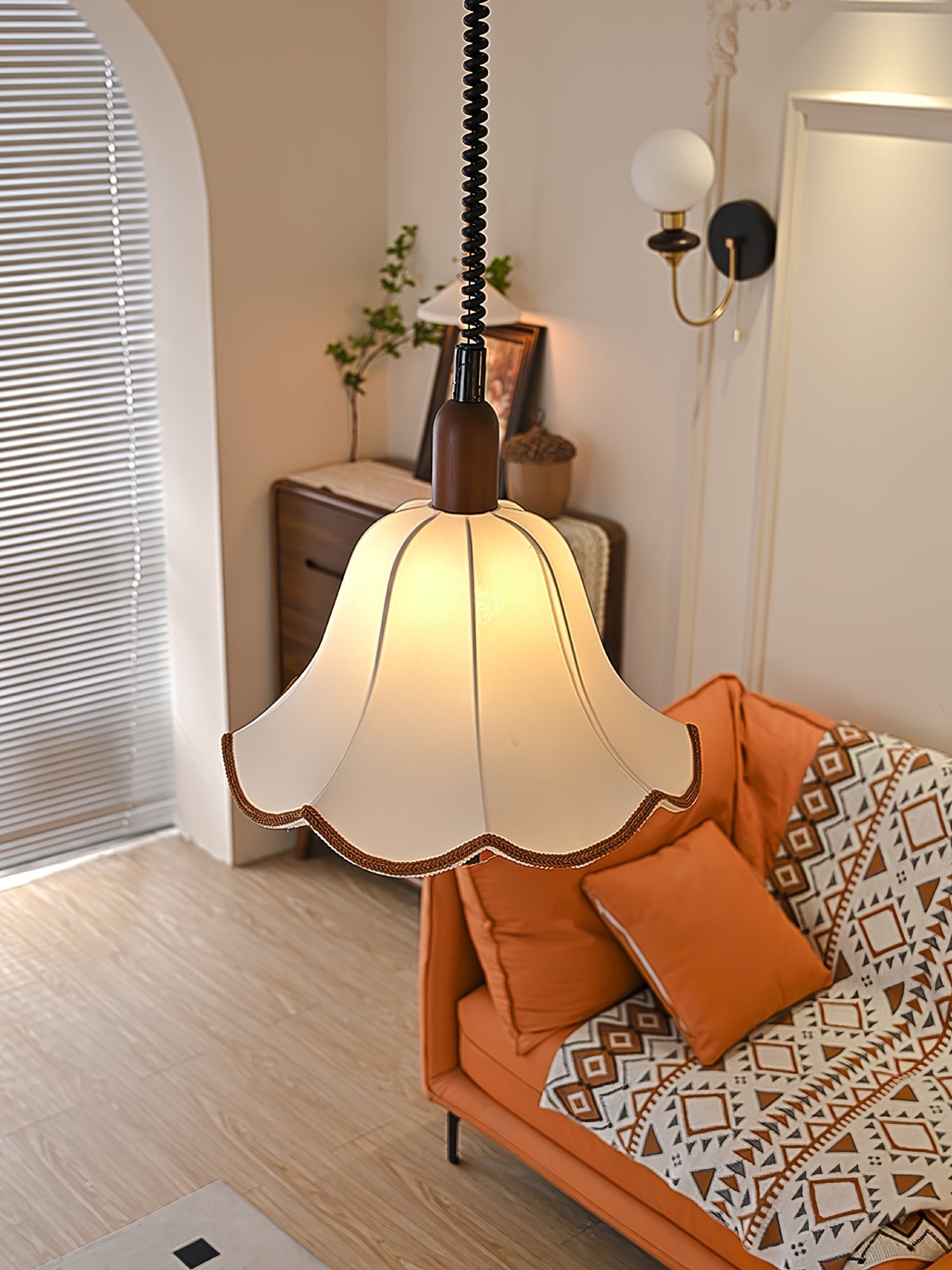 Eryn Fabric Pendant Light detail view 14