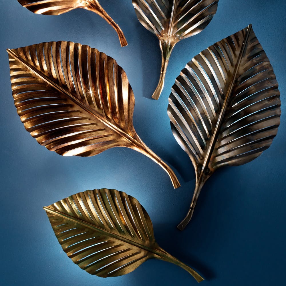 Exclusive Designer Italian Palm Leaf Wall Floor Lamp
