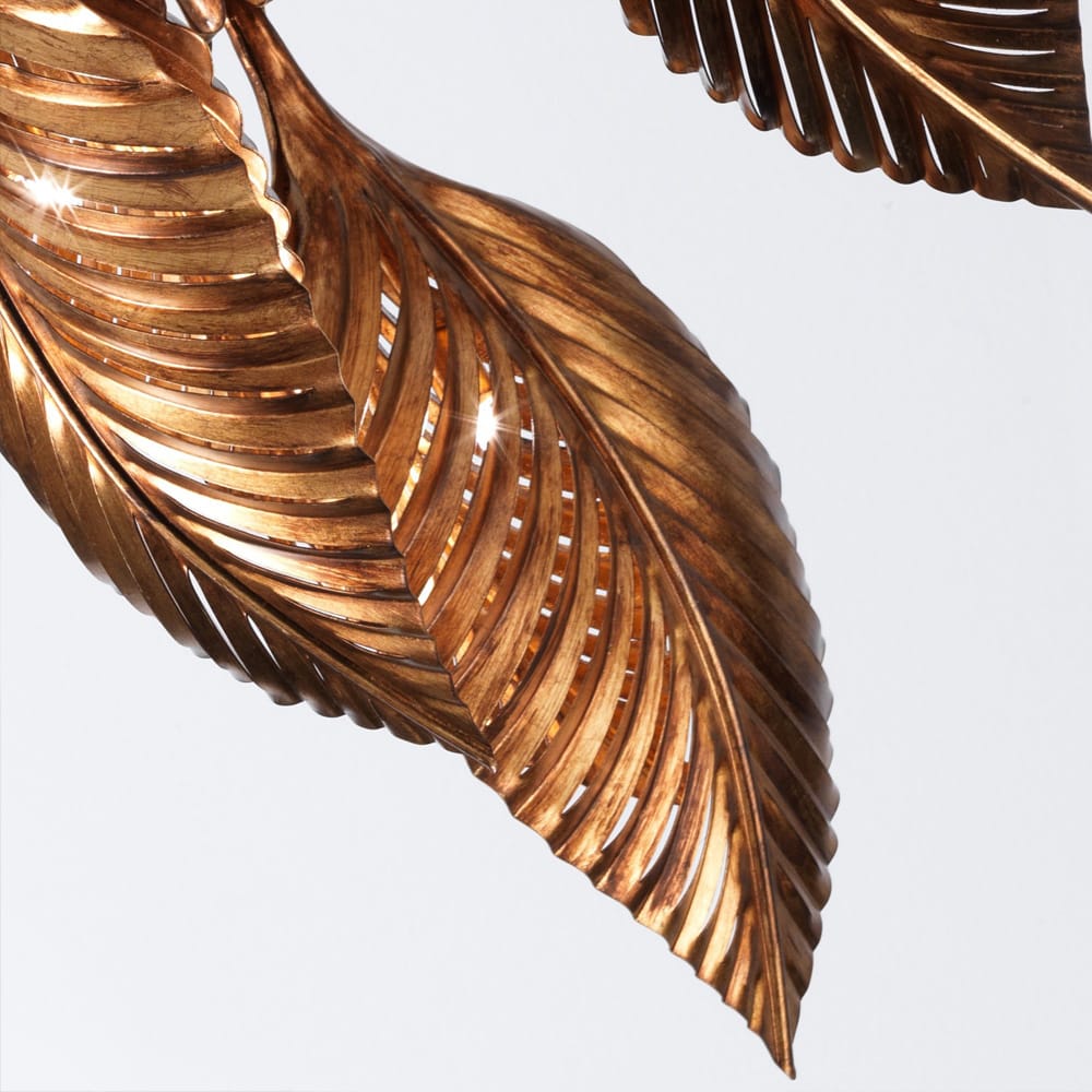 Exclusive Italian Palm Leaf Designer Ceiling Chandelier