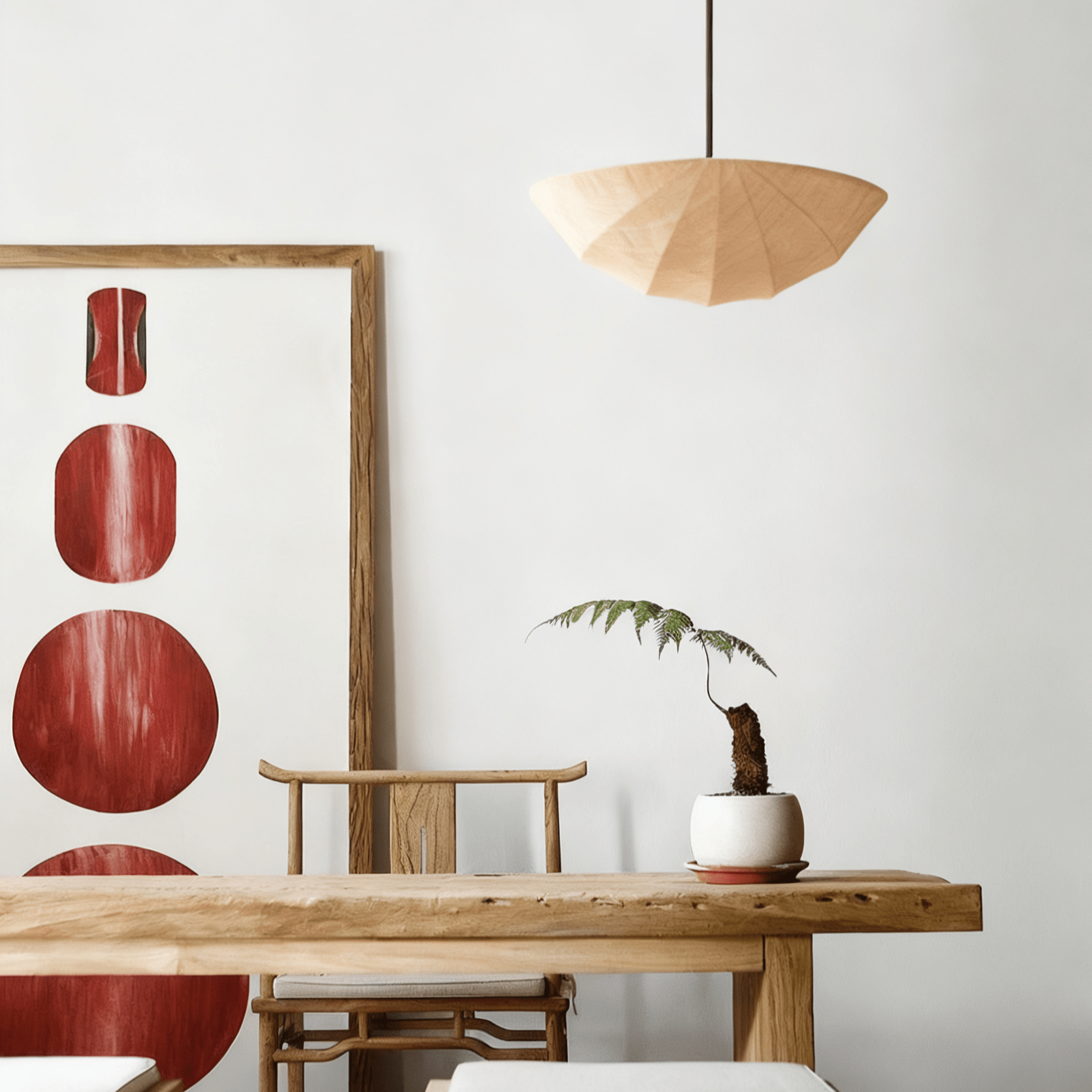 Fabric Saucer Pendant Light