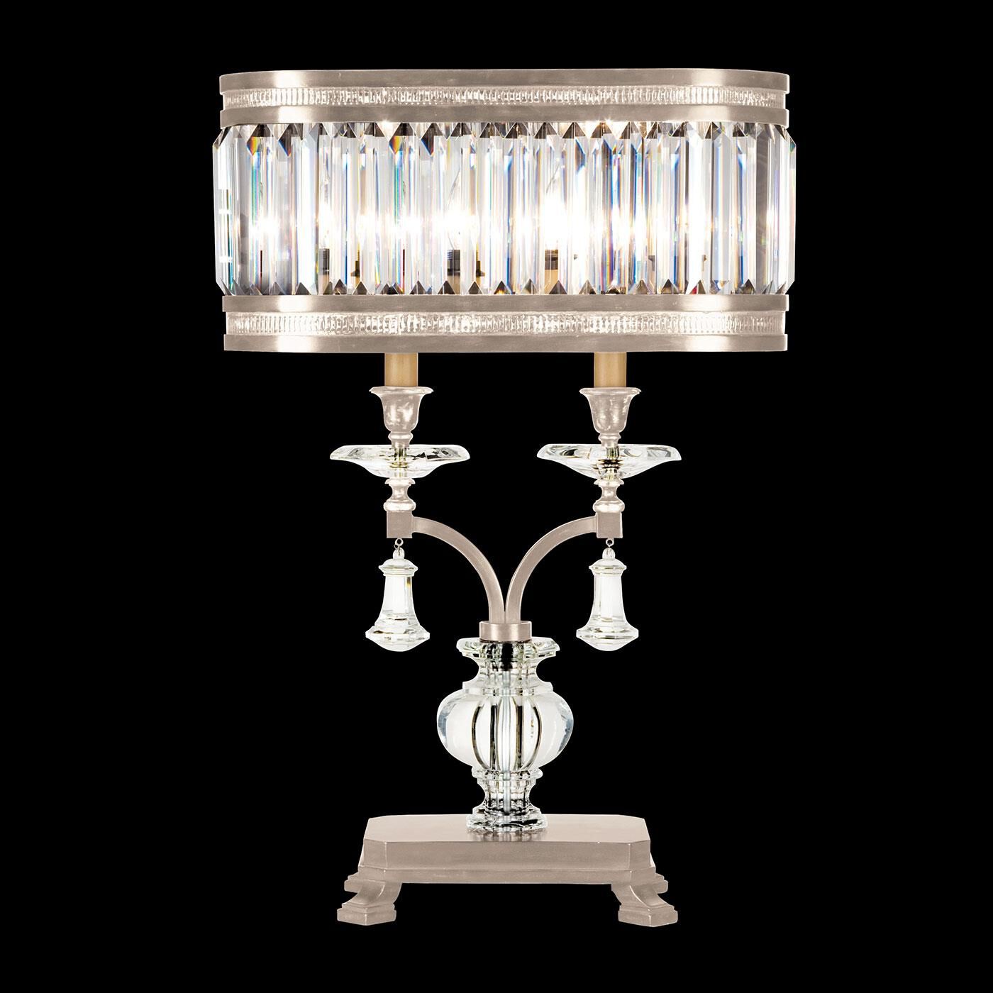 Eaton Place 31 Inch Table Lamp table lamp in metal, fabric, crystal | Tianguang Select
