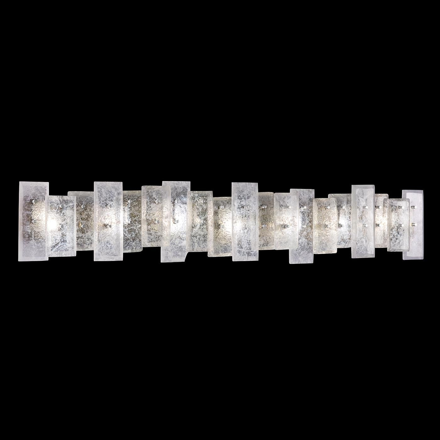Erinn Valencich Lunea 46 Inch 7 Light Bath Vanity Fixture vanity light in metal, acrylic, crystal | Tianguang Select