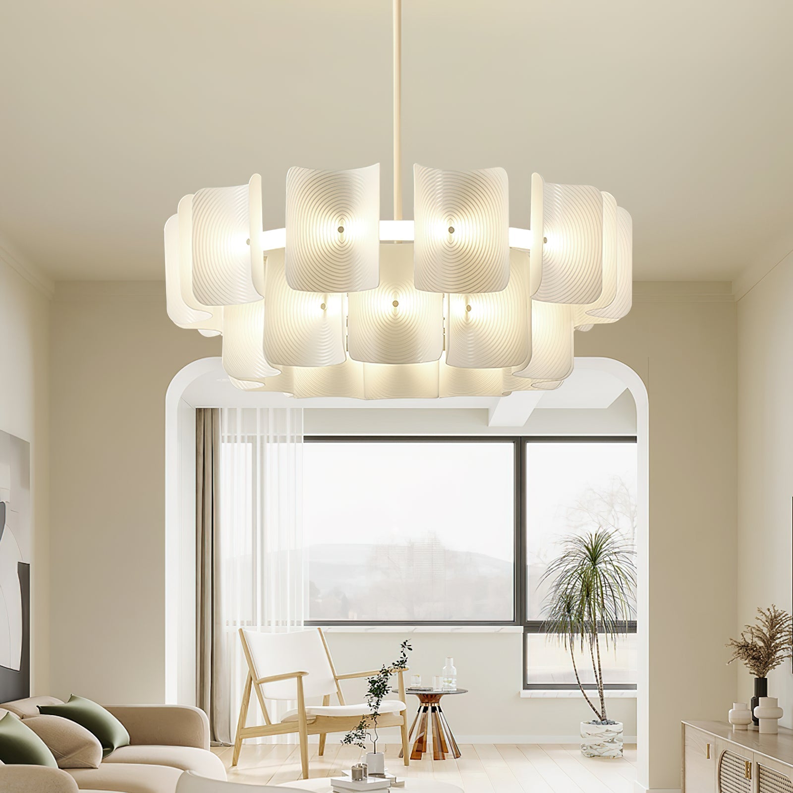 metal chandelier shown as a main product image for foyers