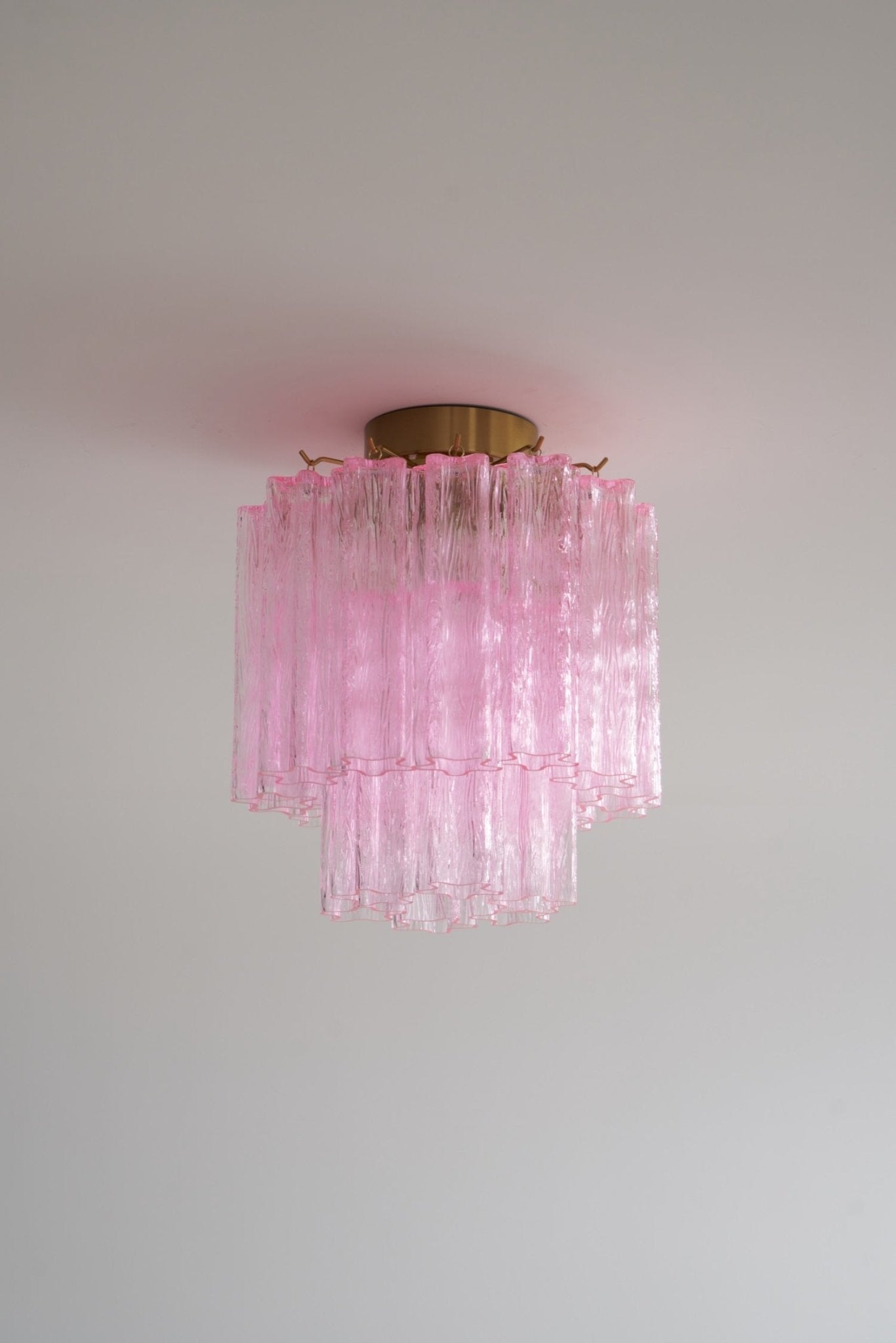 Fiora Pink Murano Glass Ceiling Light
