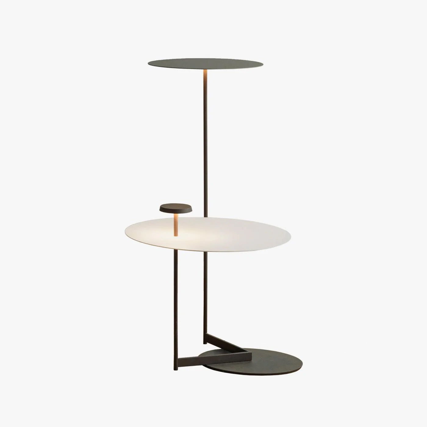 Flat Floor Light, Floor Lamp, Iron, ∅ 29.9″ x H 35.4″