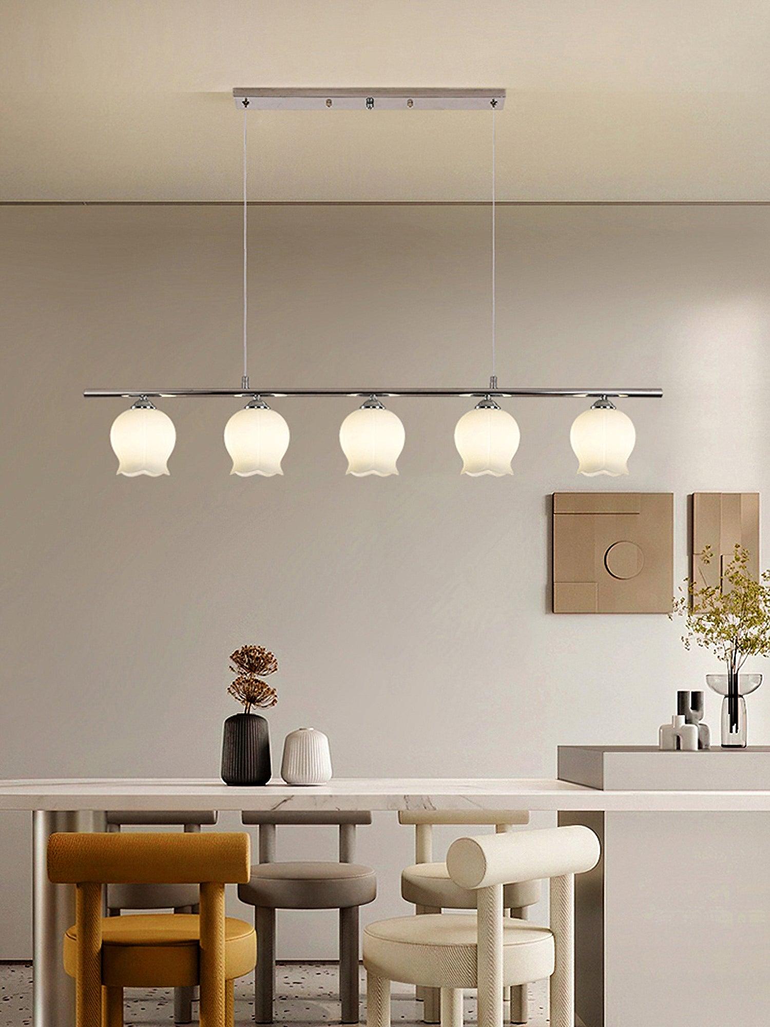Floral Glass Modern Chandelier