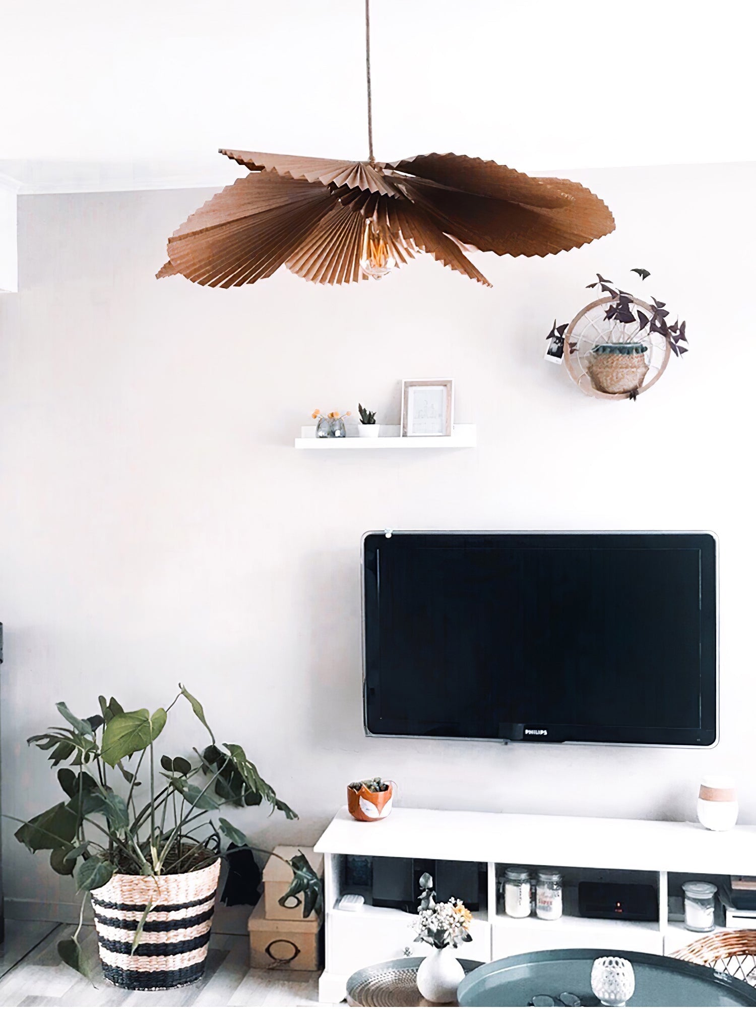 Folded Leaf Lotus Chandelier