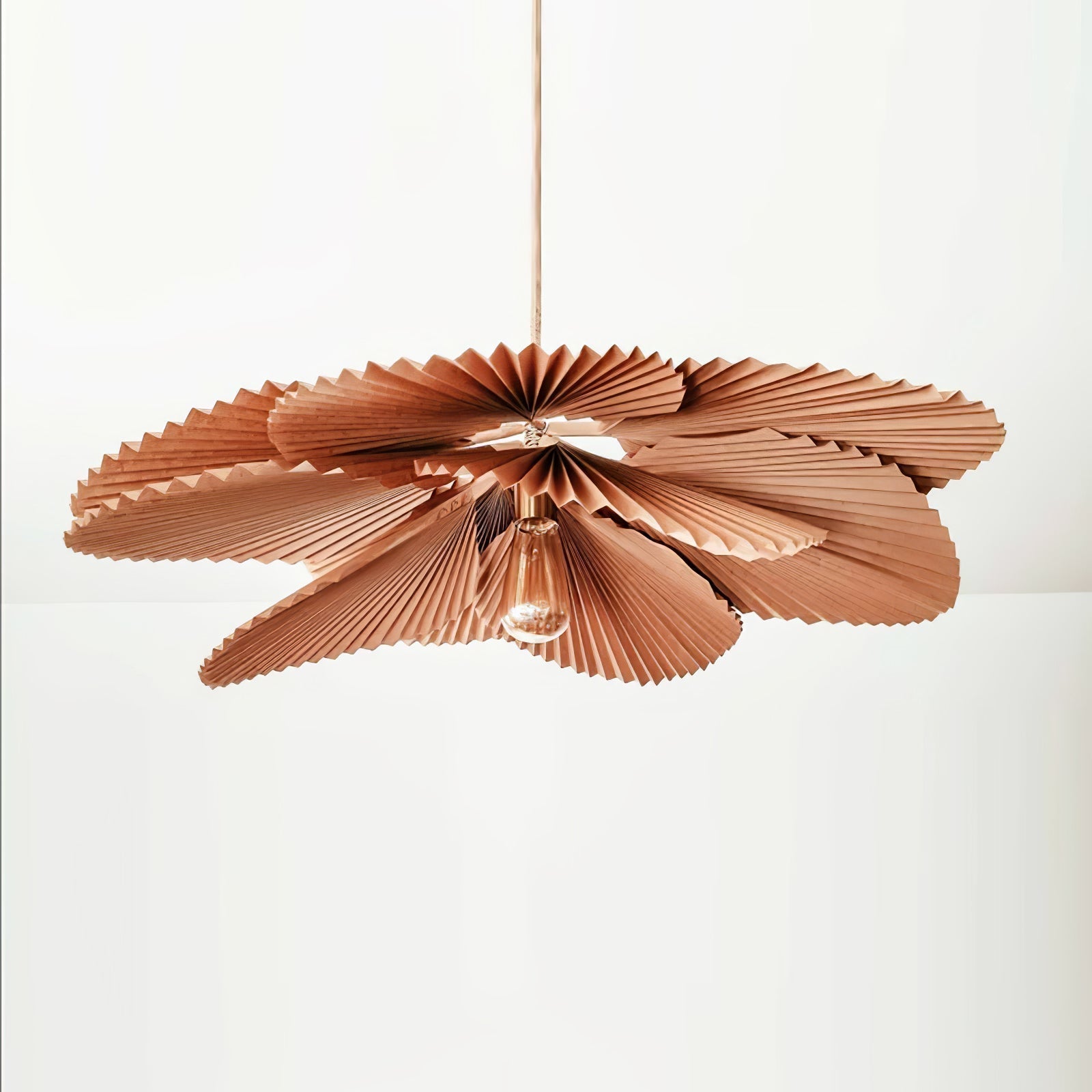 Folded Leaf Lotus Chandelier