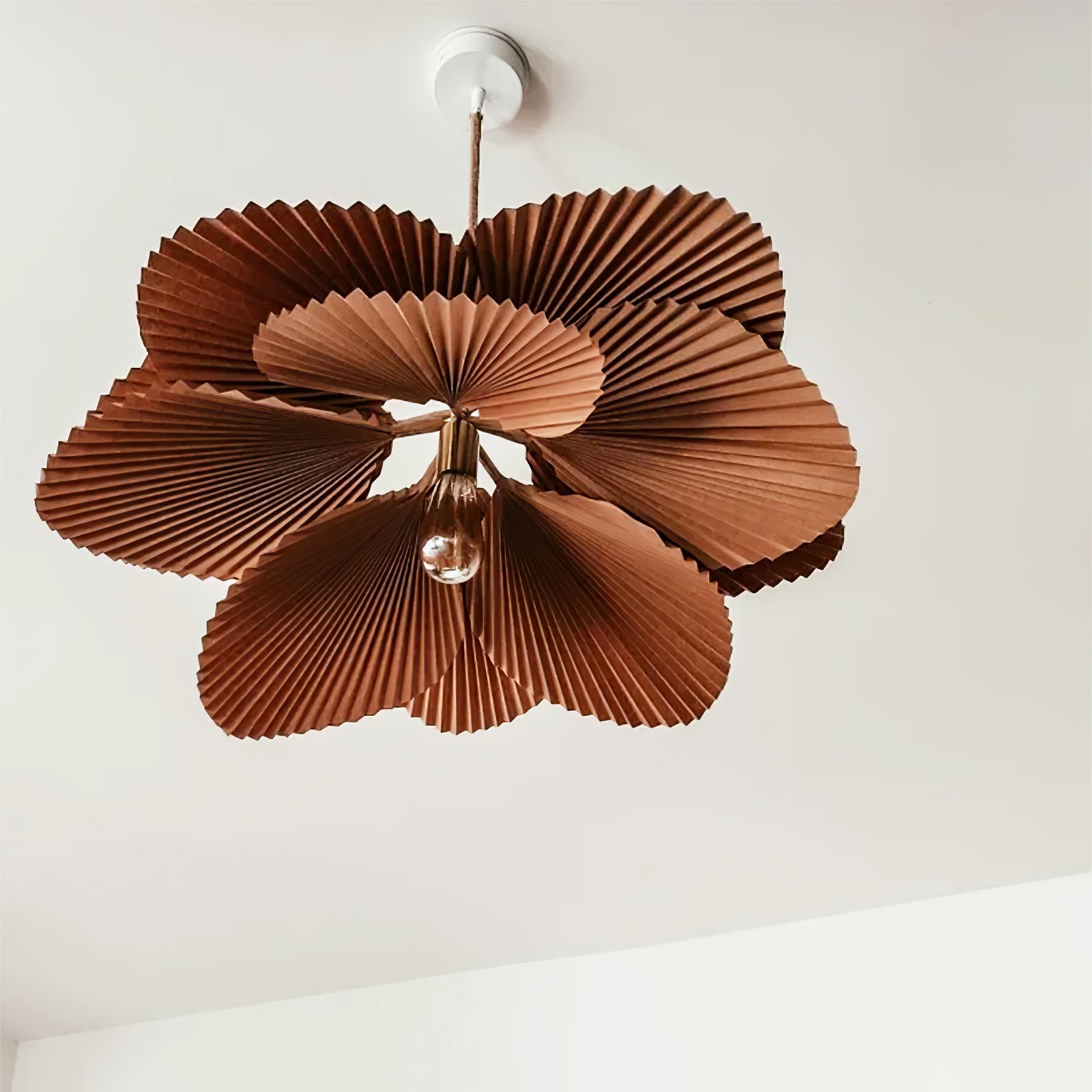 Folded Leaf Lotus Chandelier