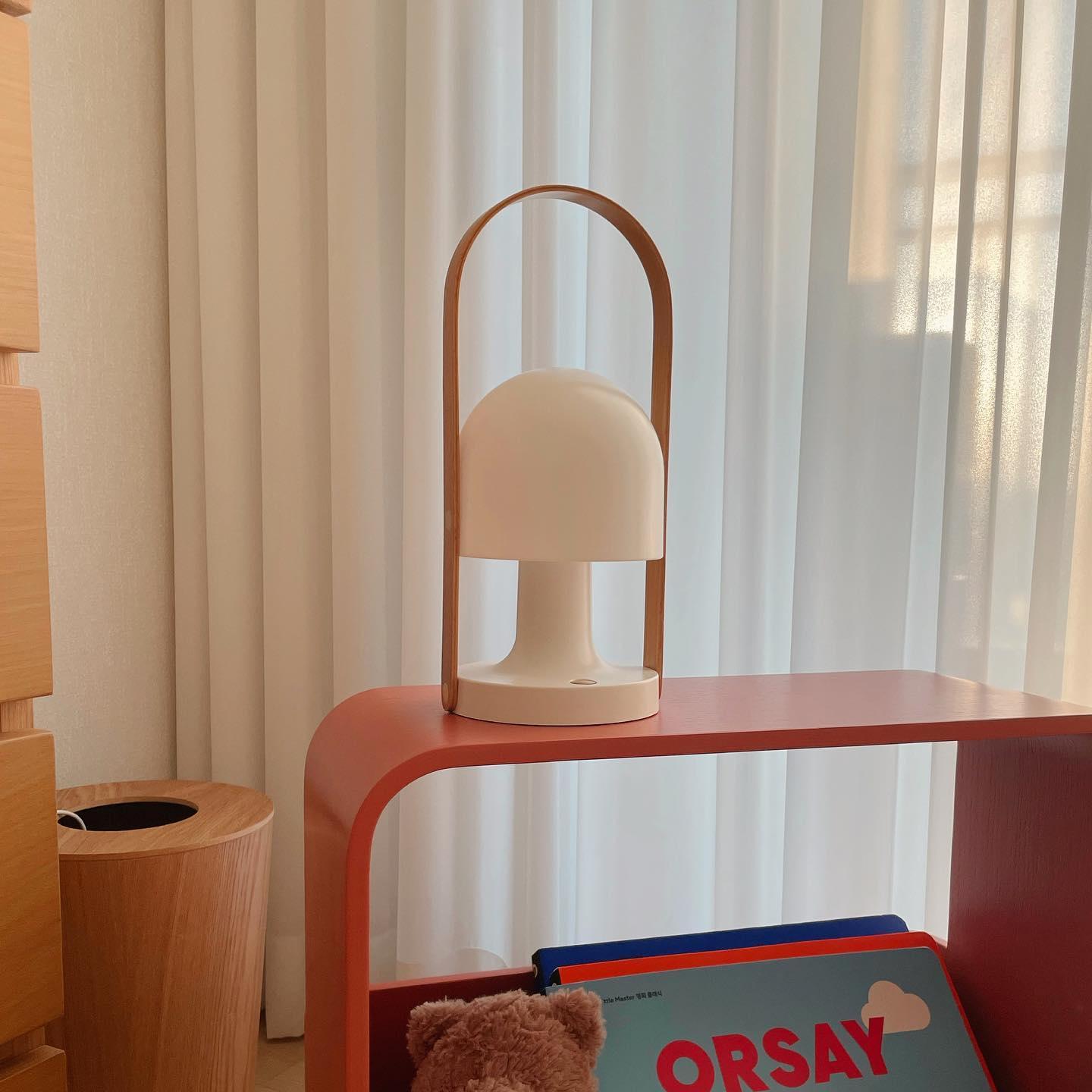 Portable Glass Charging Table Light, Bedside Table Lamp, detail 29