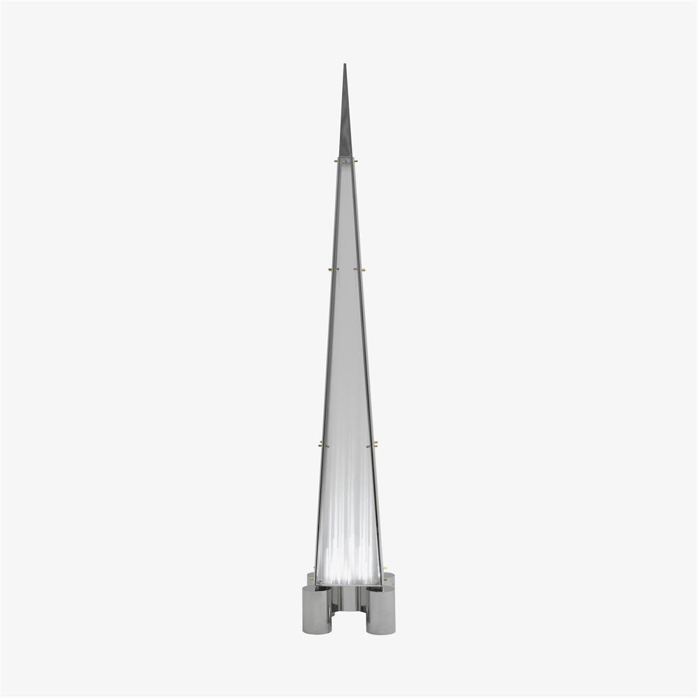 Fragment Floor Lamp floor lamp in glass, iron, stainless steel, steel, chrome | Tianguang Select