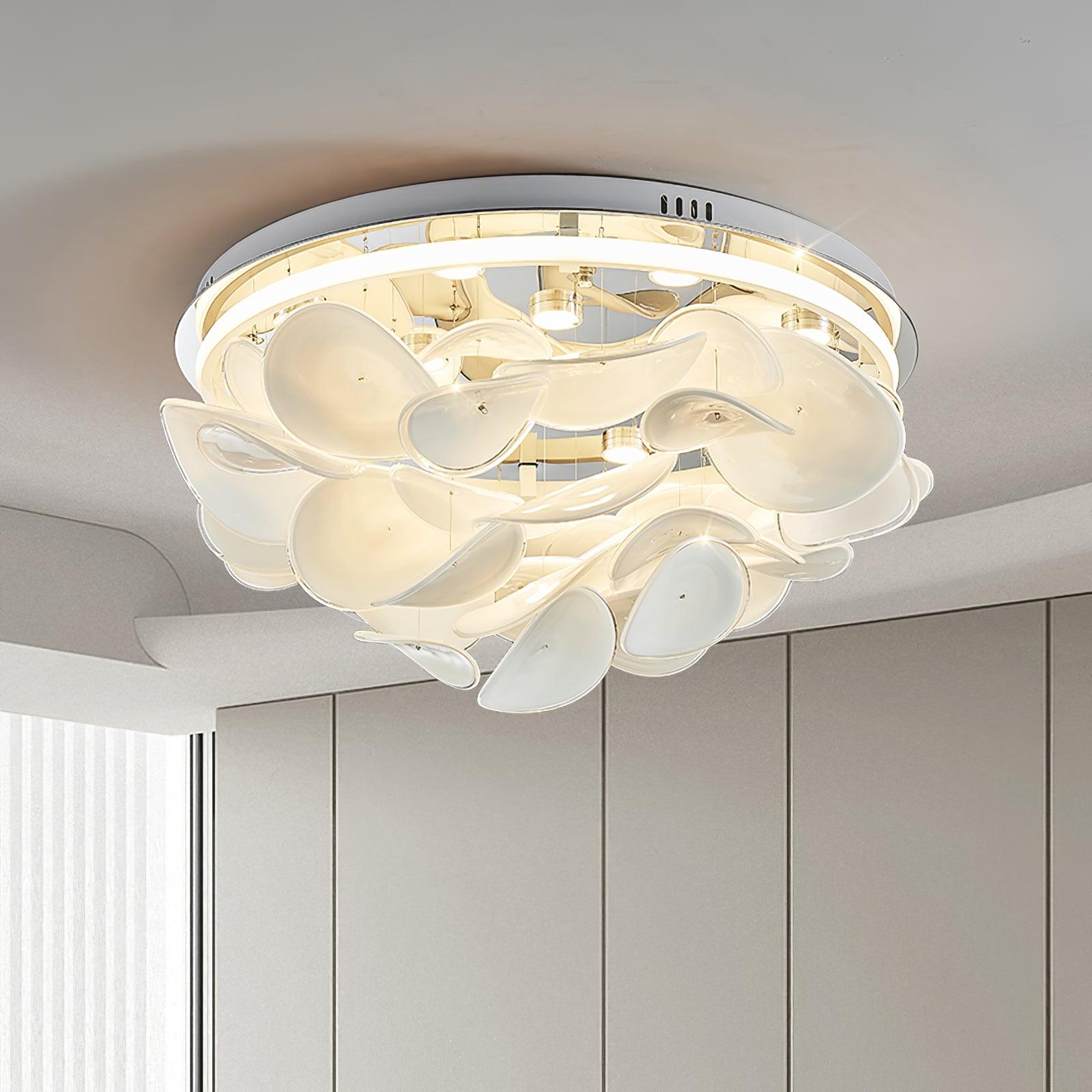 French Radici Petal Ceiling Light