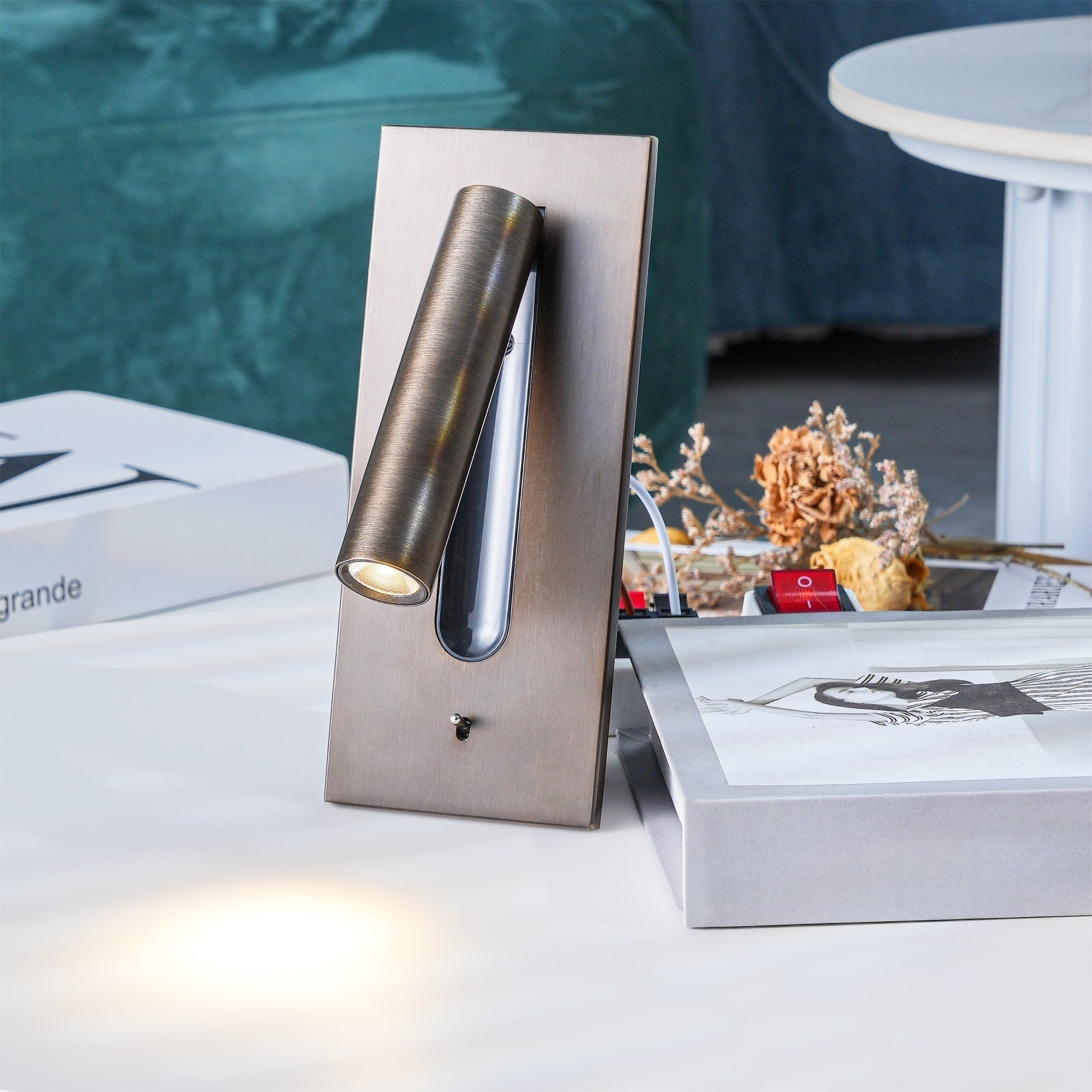 Folded Back Bedside Lamp bracket Wall Light, Bedside Table Lamp, detail 7