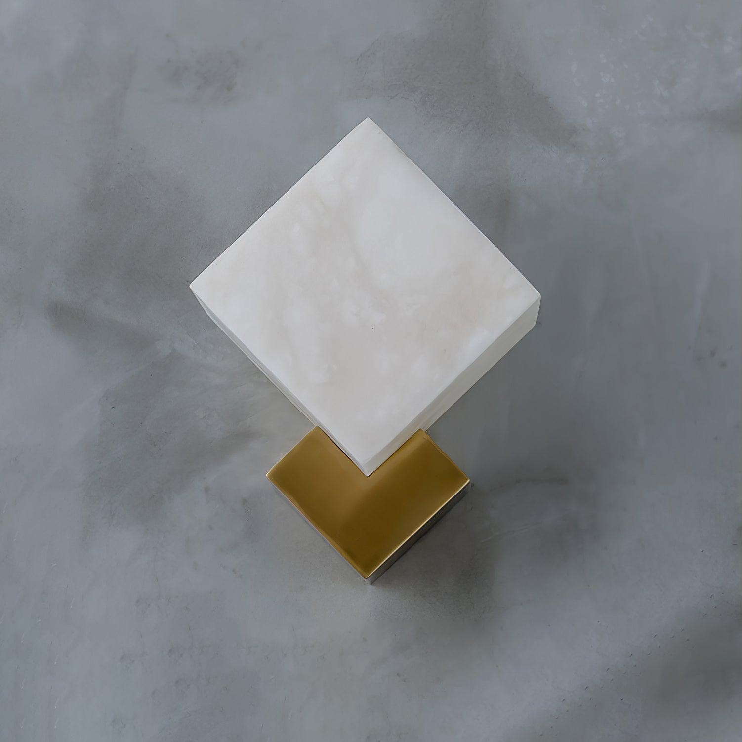 Block Alabaster Wall Light, Bedroom Wall Sconce, detail 11