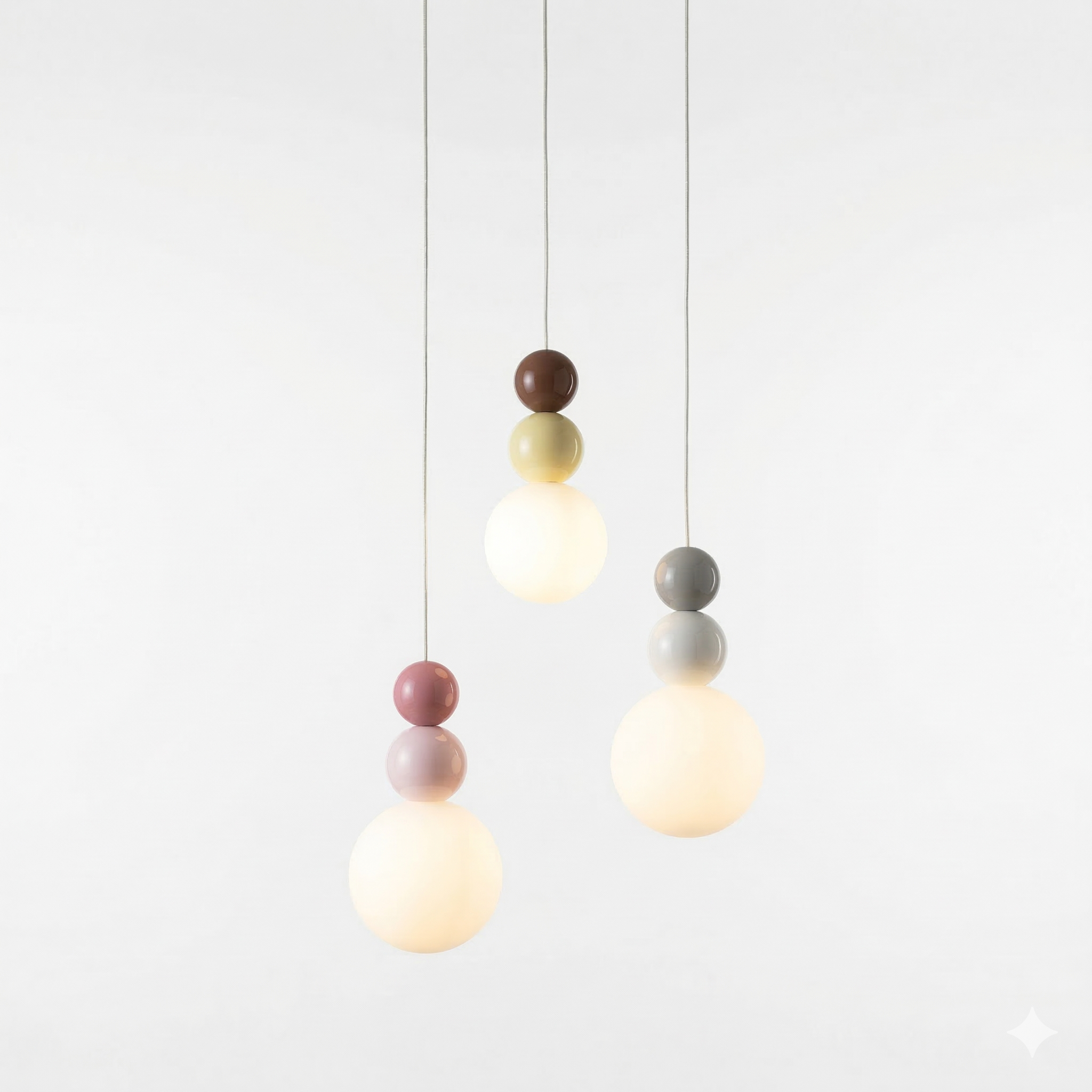 Acrylic Three Ball Pendant Lamp