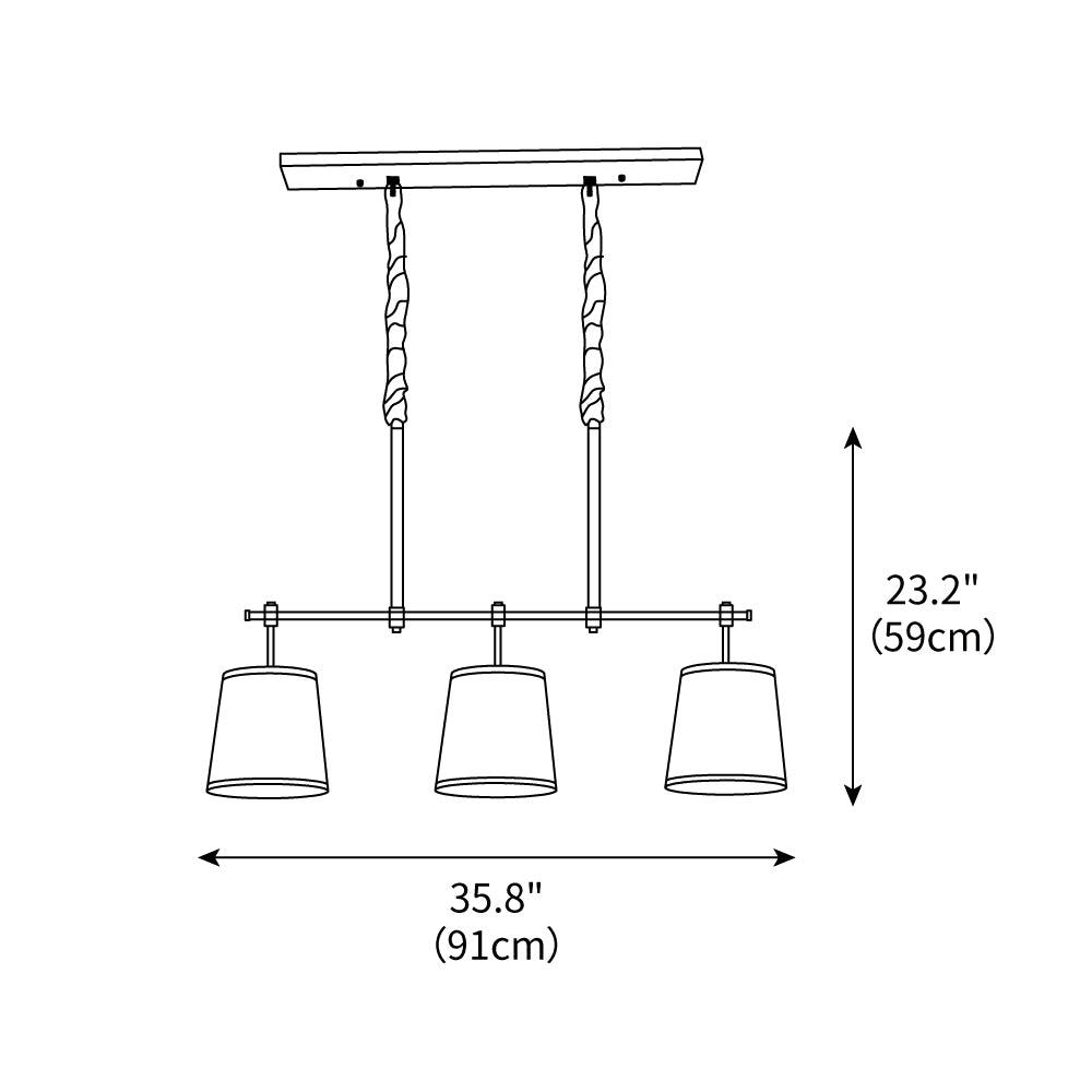 Generation Crestgrove Linear Chandelier 35.8