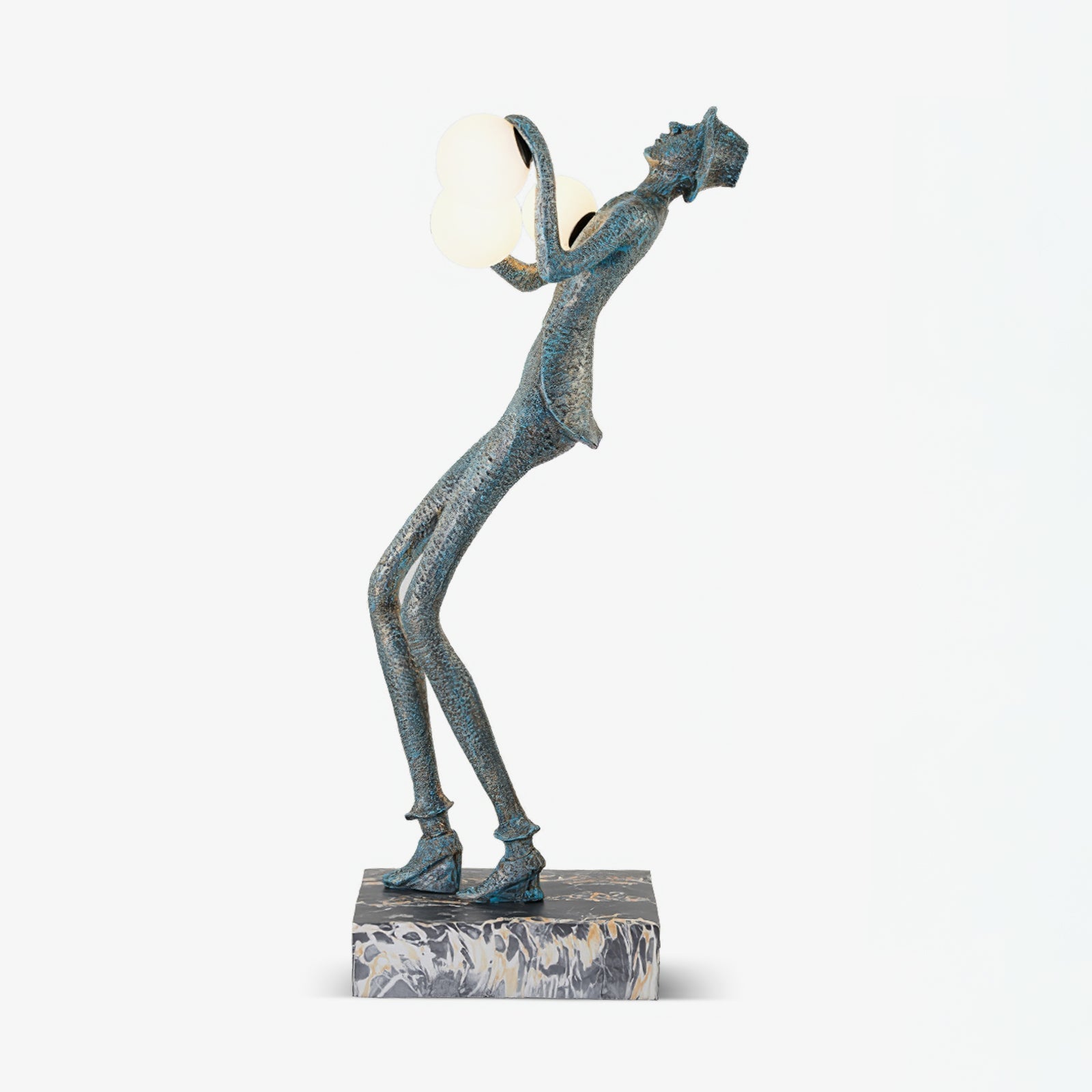 Gentleman Sculpture Floor Lamp floor lamp in glass, metal, iron | Tianguang Select