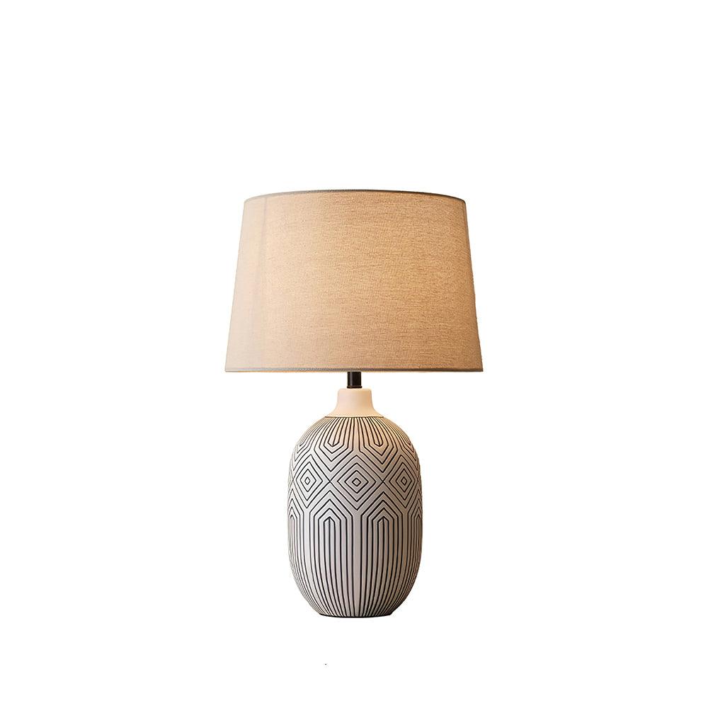 Geometric Ripple Table Lamp 13.8