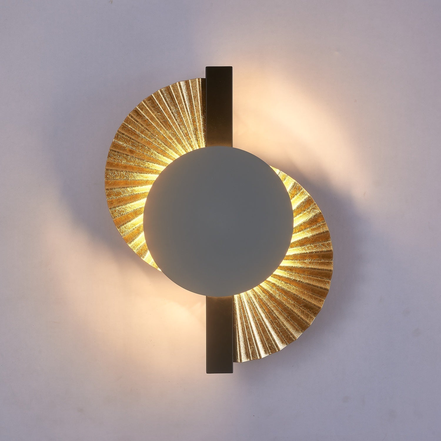 Gilded Fan Wall Sconce
