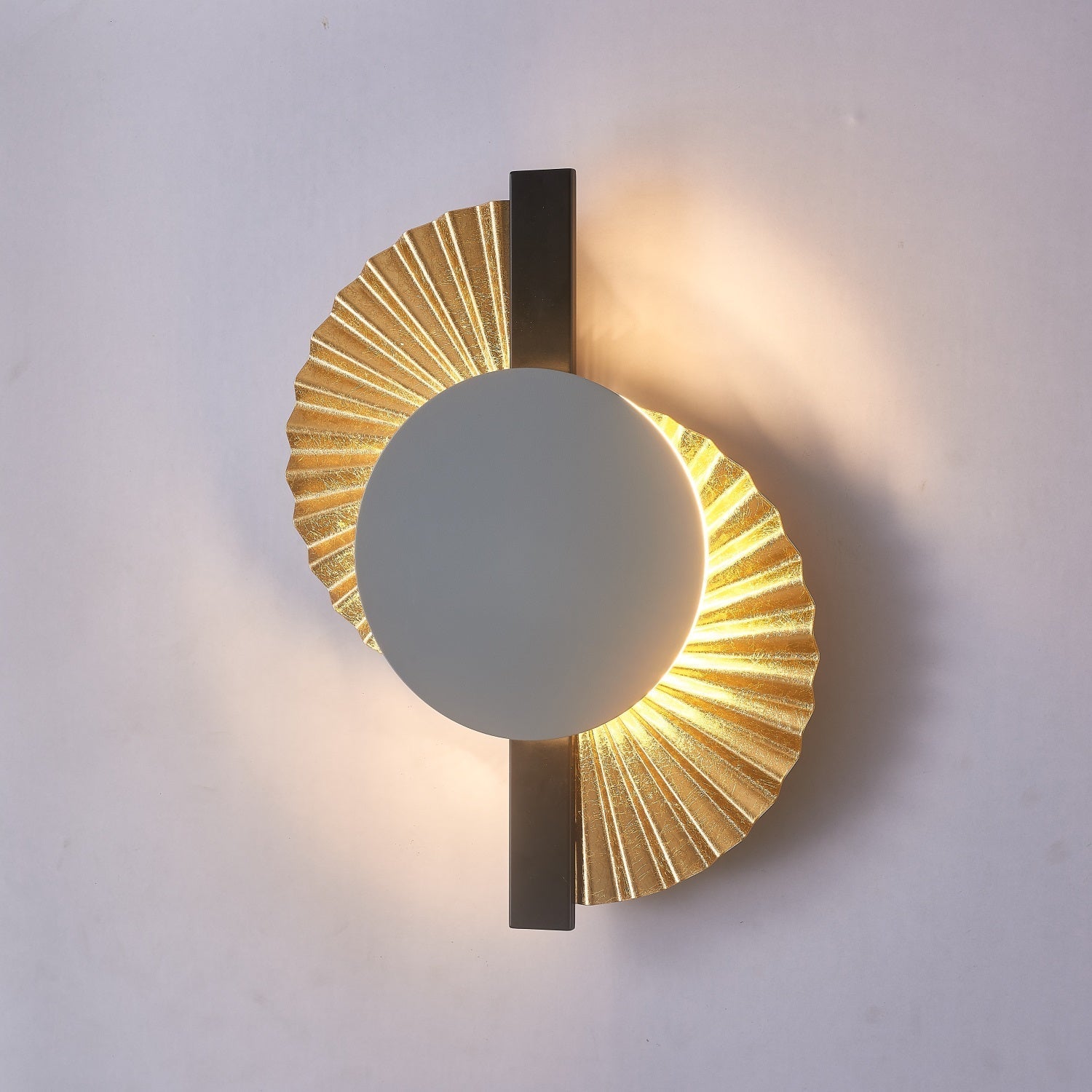 Gilded Fan Wall Sconce