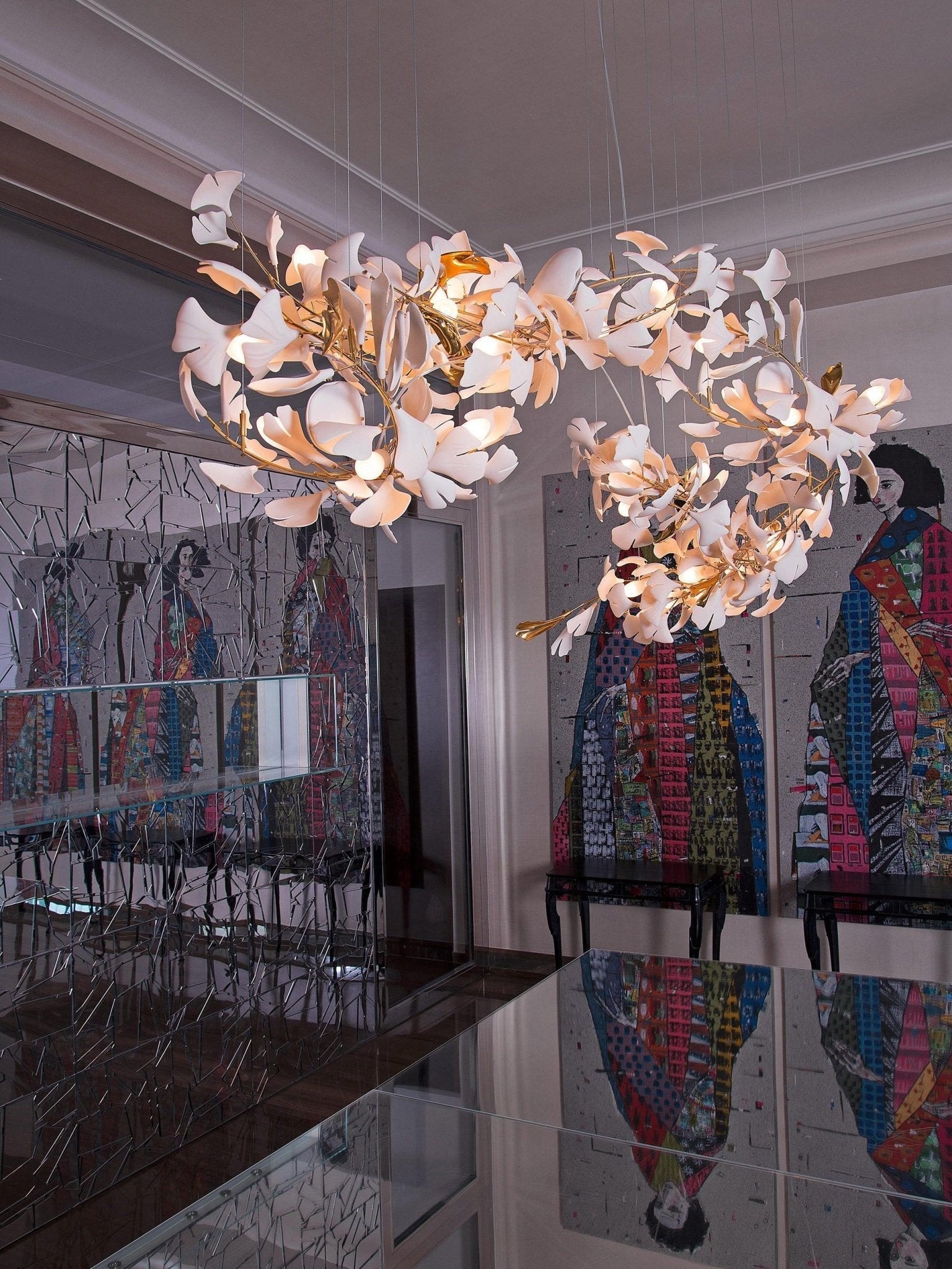 Gingko Candelabrum Chandelier E