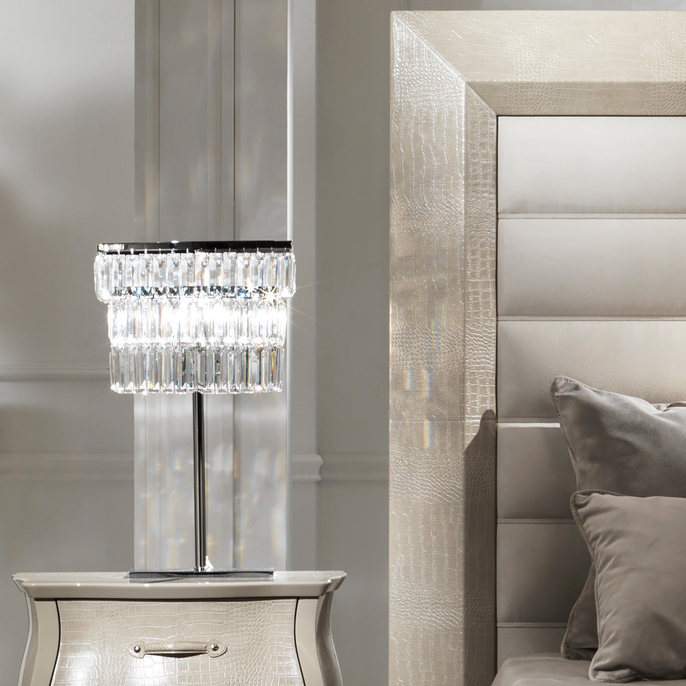 Glass Pendant Contemporary Chrome Designer