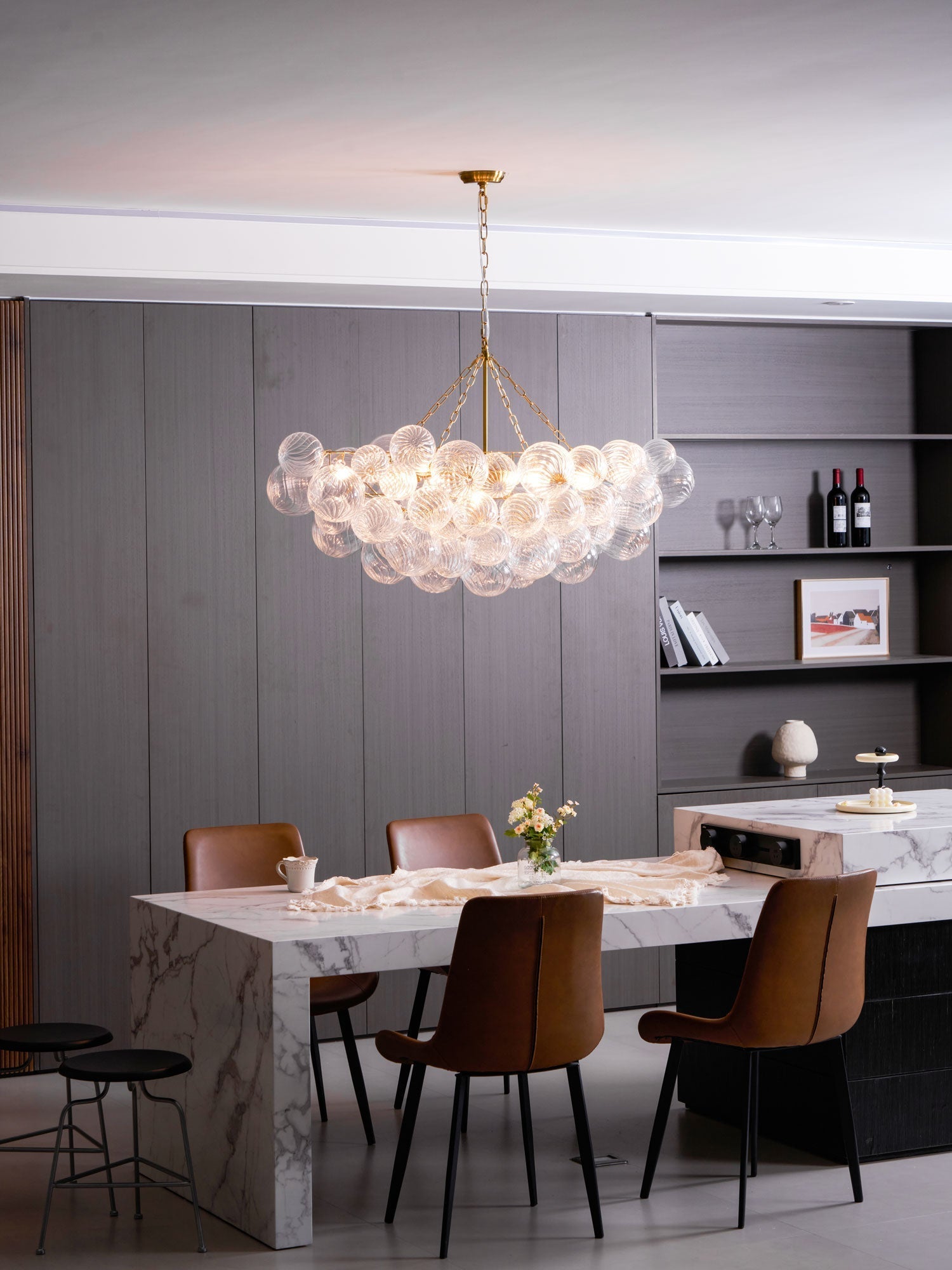 Glass Ball Bubbles Chandelier